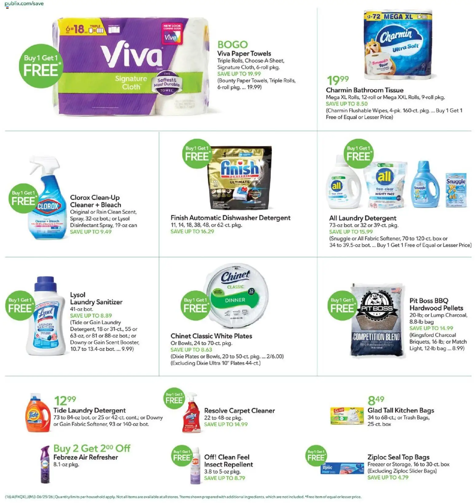 Publix Weekly Ad - valid from 06/24/2026 | Page: 16 | Products: Box, Detergent, Bag, Freezer