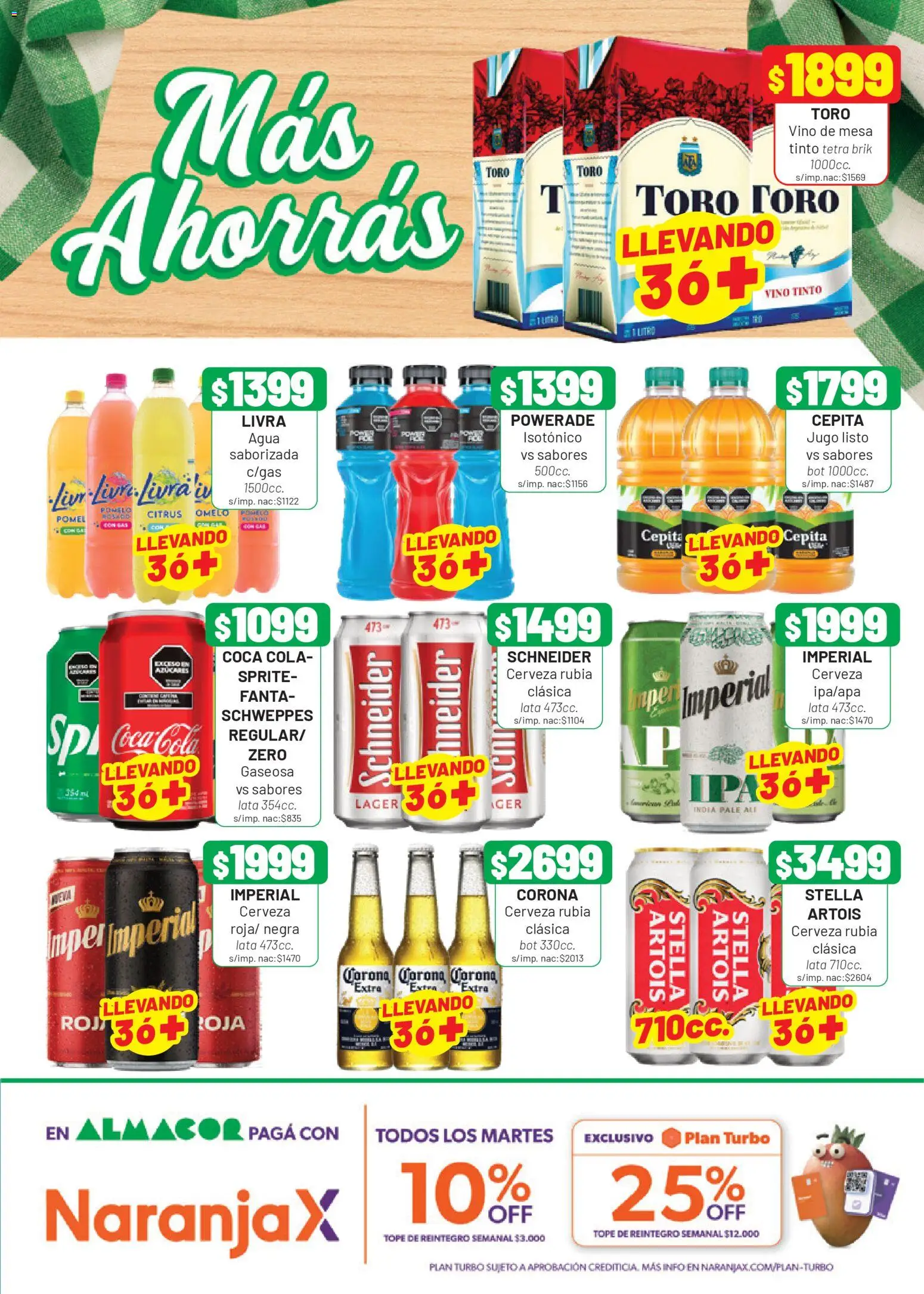 Almacor catálogo │ válido desde el 16.04.2026 | Página: 5 | Productos: Mesa, Pomelo, Jugo, Vino