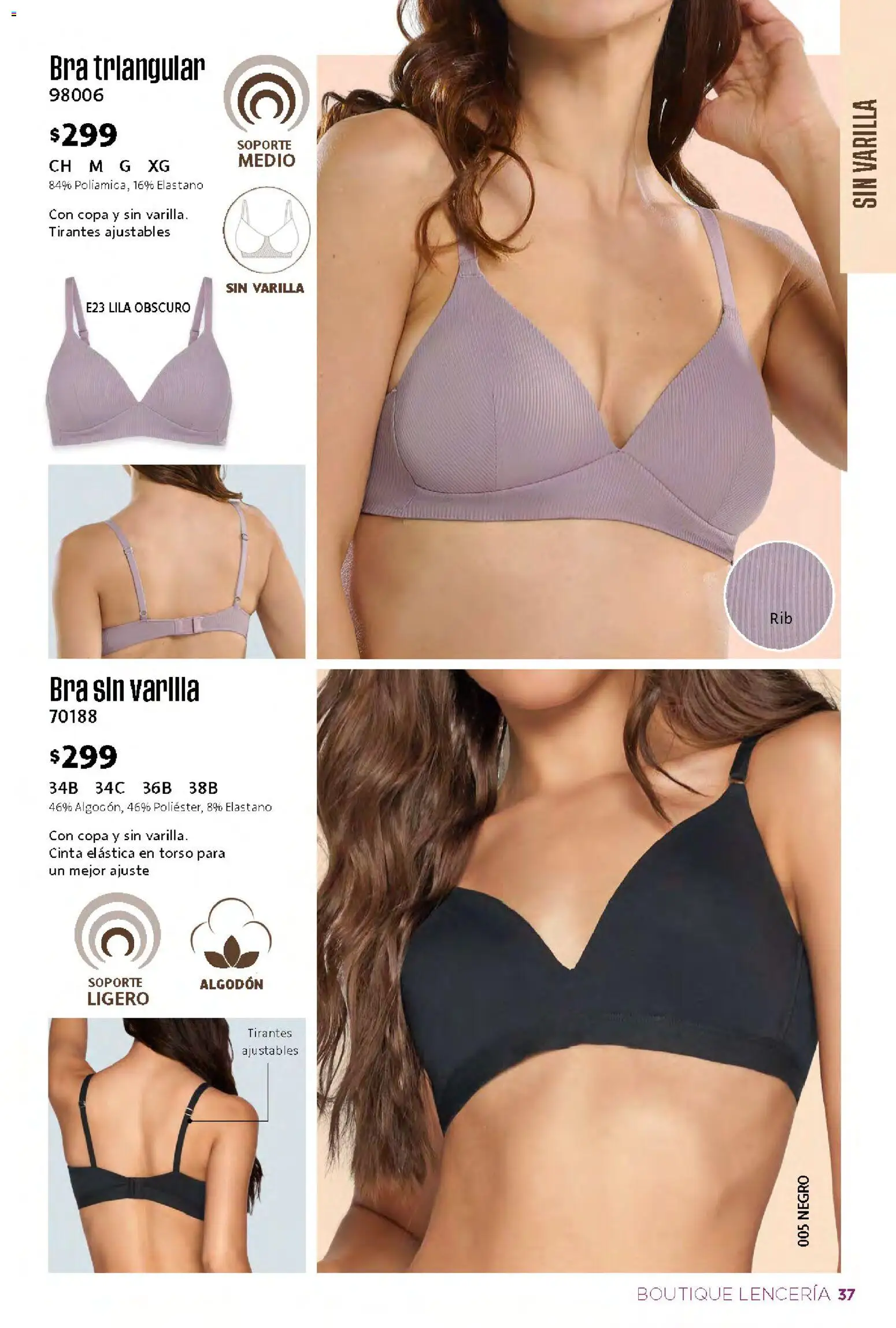 Nuevas ofertas de Ilusión válidas en toda la República Mexicana desde el 01/09/2026. ¡Encuentra las mejores ofertas en Ilusión catálogo Otoño! | Página: 39 | Productos: Algodón, Cinta, Tirantes, Lenceria