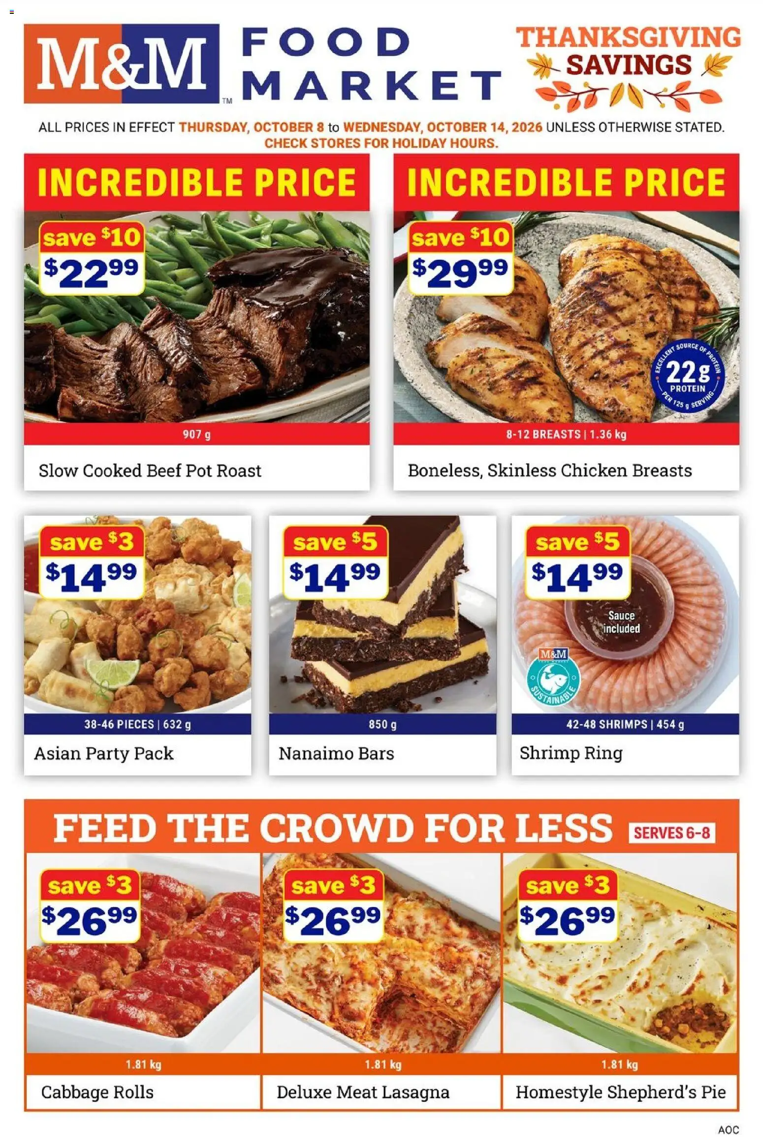 M&M Food Market flyer valid from Oct 8, 2026 | Page: 1