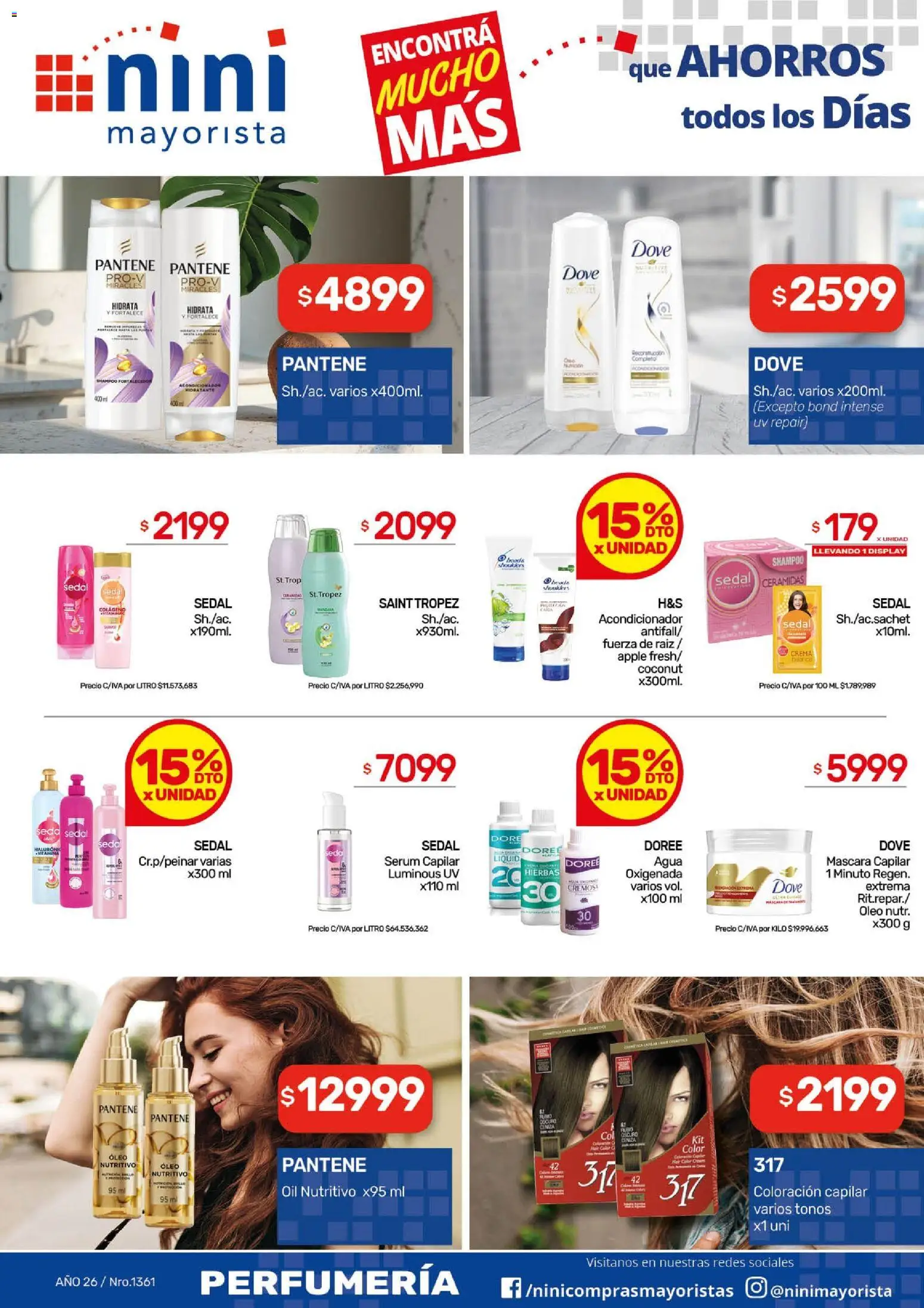 NINI Mayorista ofertas │ válido desde el 25.05.2026 | Página: 2 | Productos: Máscara, Shampoo, Agua oxigenada, Crema