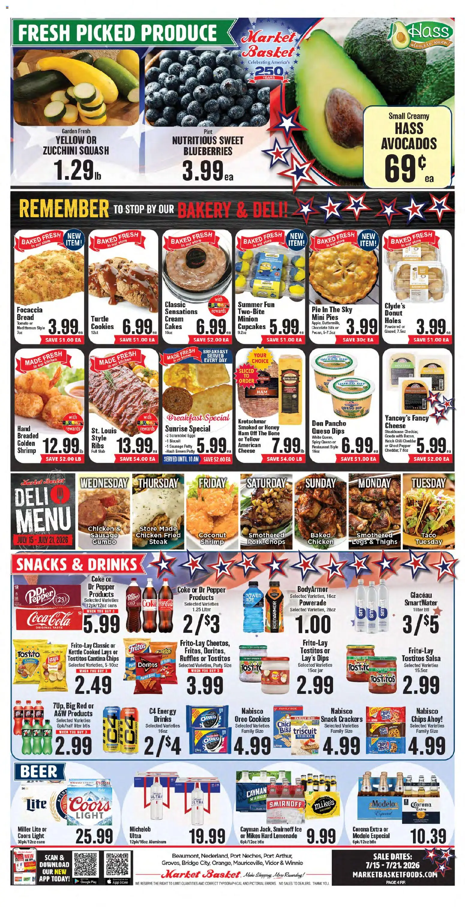 Market Basket Weekly Ad - valid from 07/15/2026 | Page: 6 | Products: Bakery, Eggs, Chocolate, Pepper
