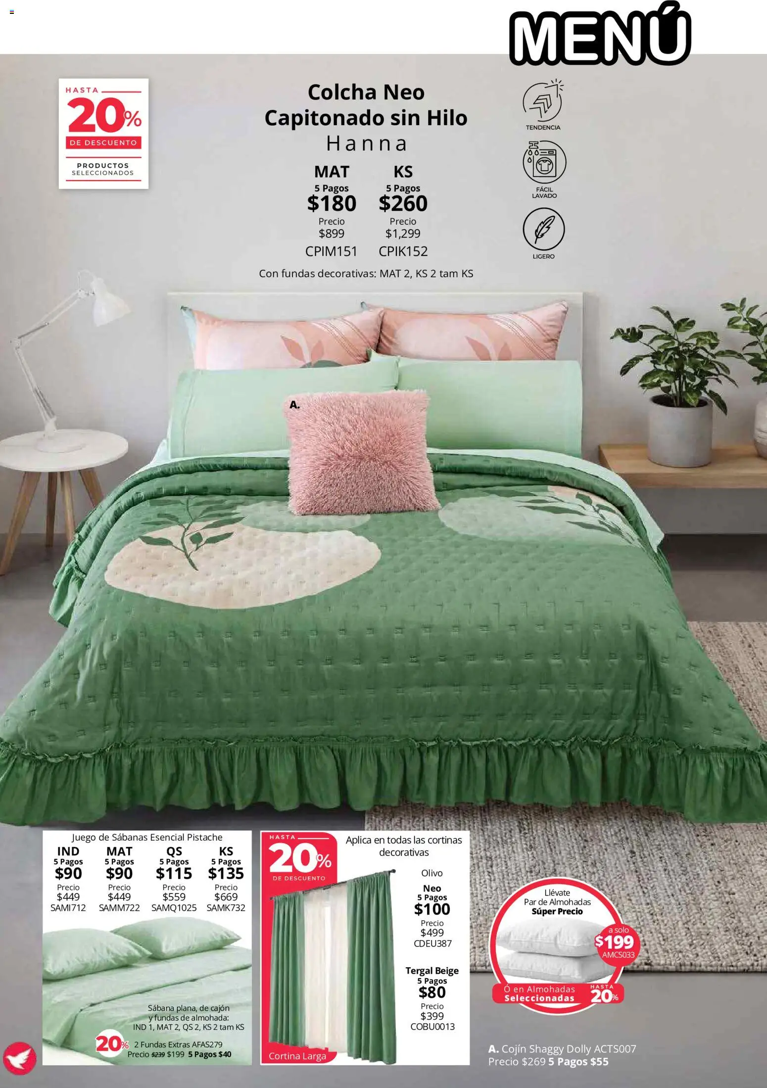 Nuevas ofertas de Colchas Concord válidas en toda la República Mexicana desde el 01/08/2026. ¡Encuentra las mejores ofertas en Colchas Concord catálogo! | Página: 114 | Productos: Café, Almohada, Sabanas, Cortinas