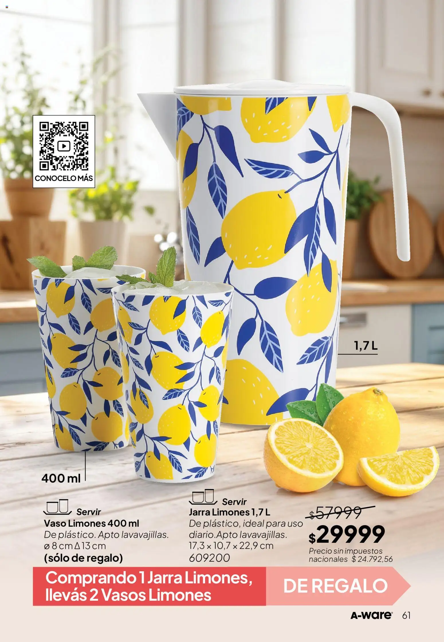 Tupperware Folleto │ válido desde el 01/09/2026 | Página: 62 | Productos: Limones, Jarra, Vasos