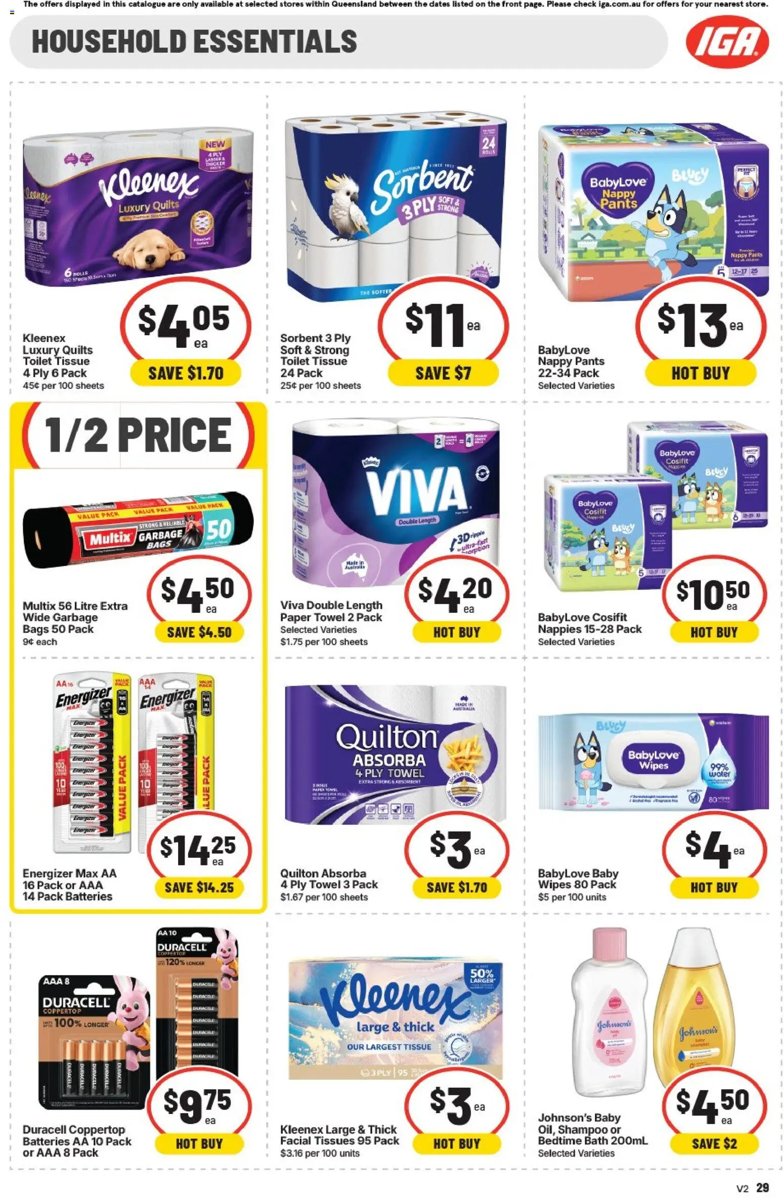 IGA catalogue - valid from 02/08/2026 | Page: 32 | Products: Household, Shampoo, Water, Tissues