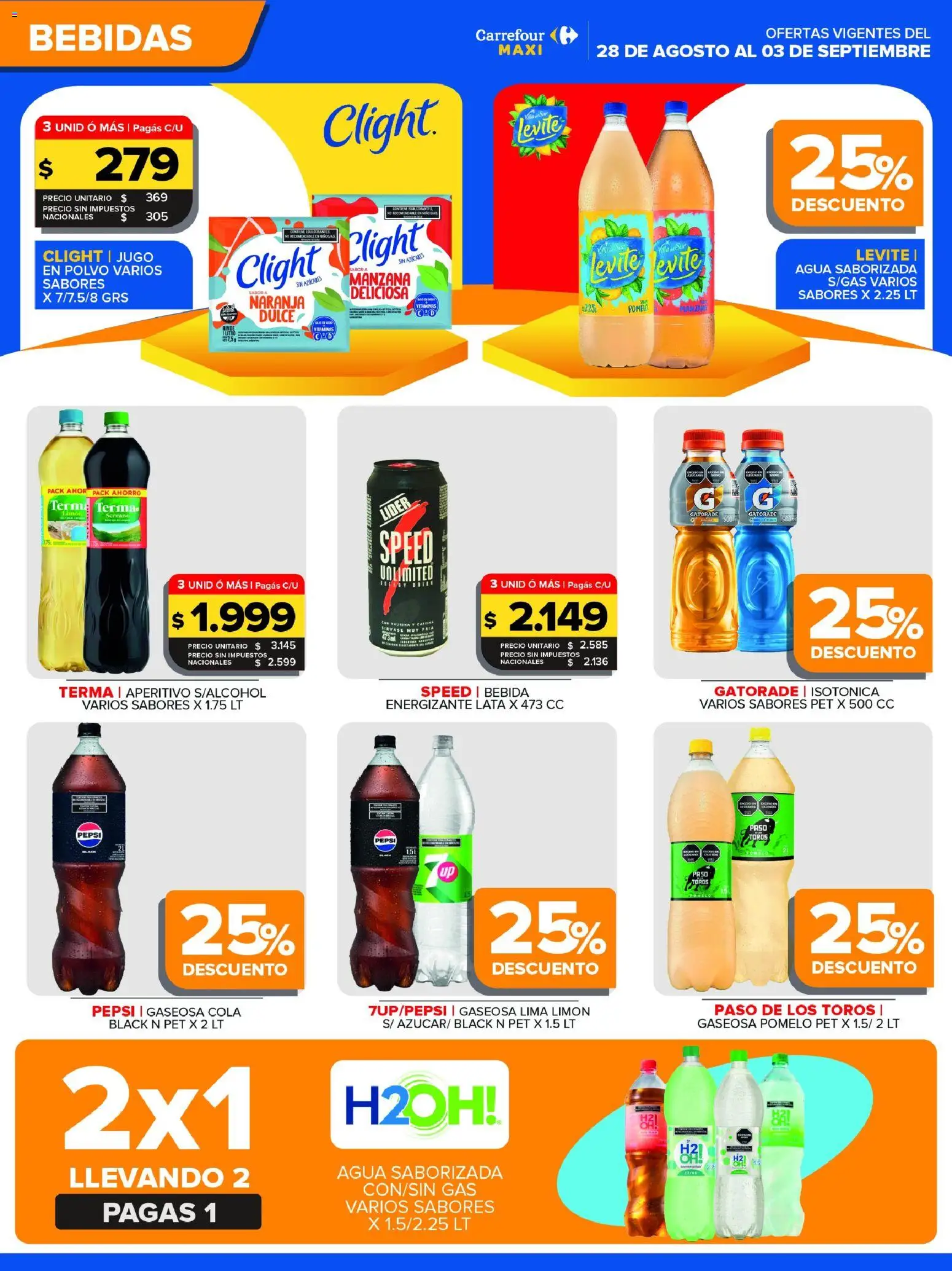 Carrefour Maxi catálogo │ válido desde el 28/08/2026 | Página: 2 | Productos: Dulce, Lima, Pomelo, Jugo
