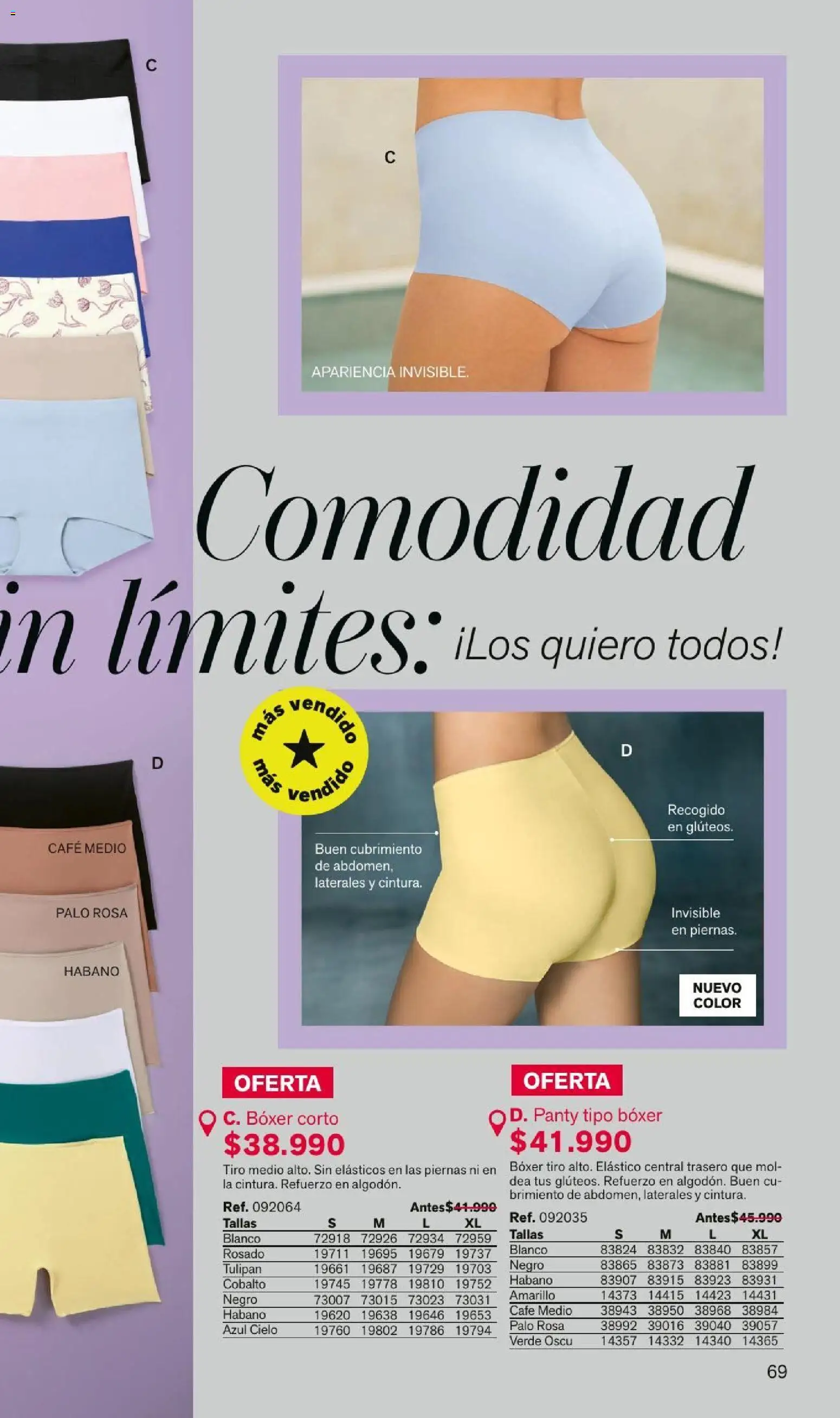 Leonisa revista - valida desde el 04/08/2026 | Página: 69 | Productos: Algodón, Café