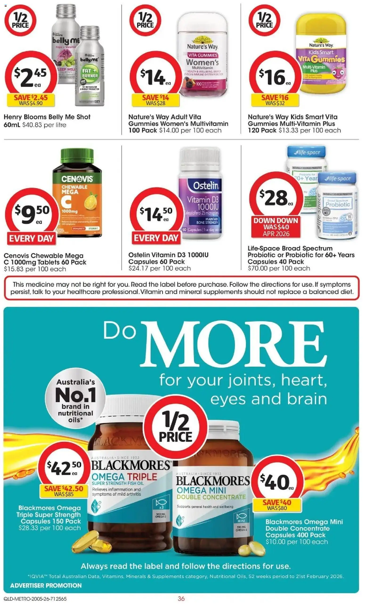 Coles catalogue - valid from 19.05.2026 | Page: 36 | Products: Oil, Fish, Fish oil, Vitamin