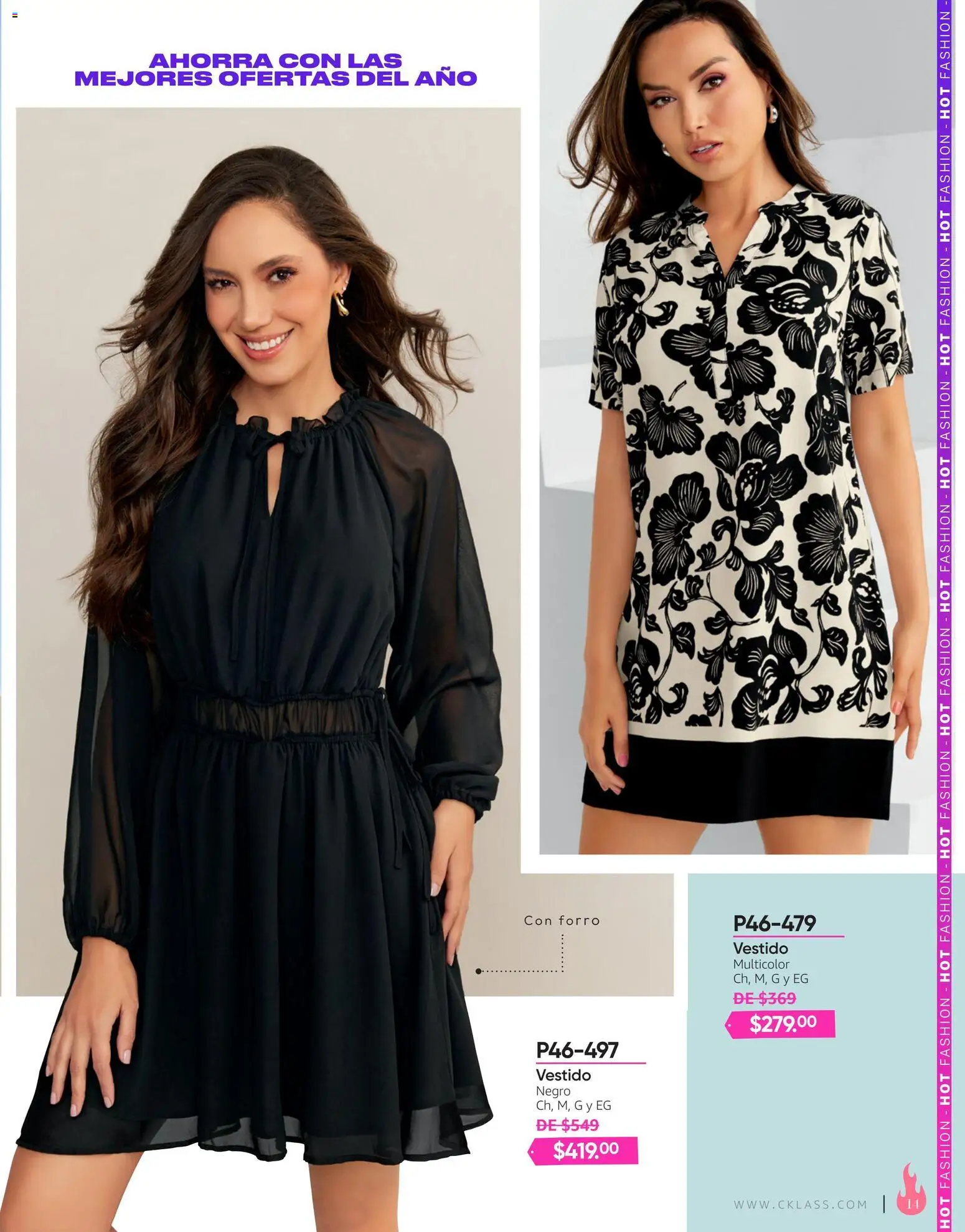 Nuevas ofertas de Cklass válidas en toda la República Mexicana desde el 03/08/2026. ¡Encuentra las mejores ofertas en Cklass catálogo Hot Fashion Calzado! | Página: 127 | Productos: Vestido
