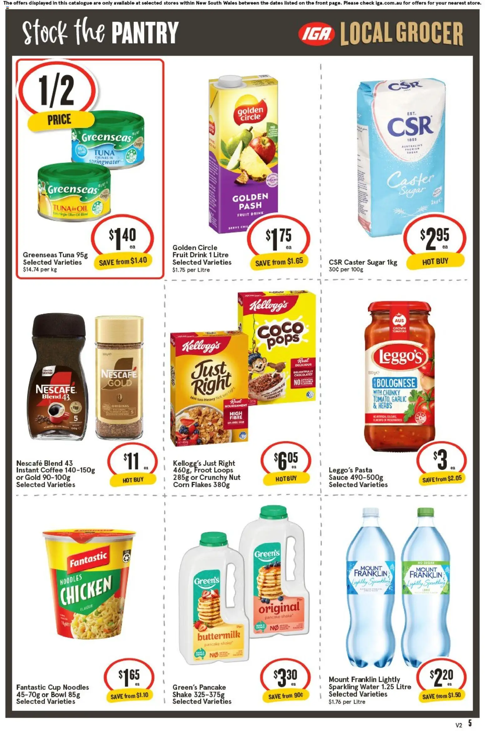 IGA catalogue - valid from 26/08/2026 | Page: 5 | Products: Bread, Steak, Soup, Oven