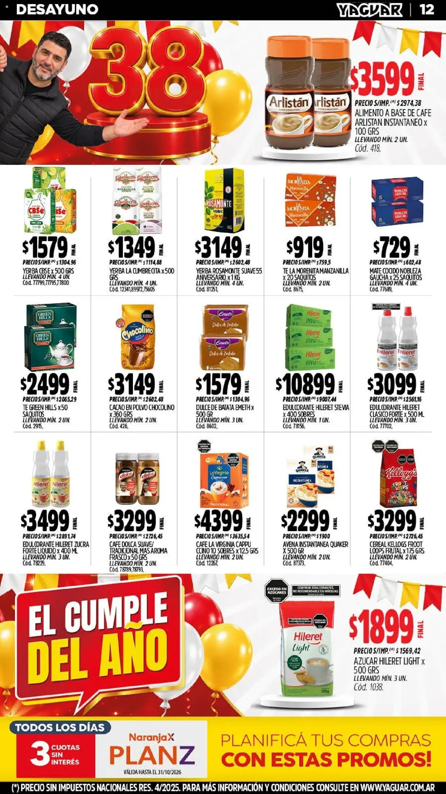 Yaguar - Oferta Semanal Parque Chacabuco │ válido desde el 05/10/2026 | Página: 10