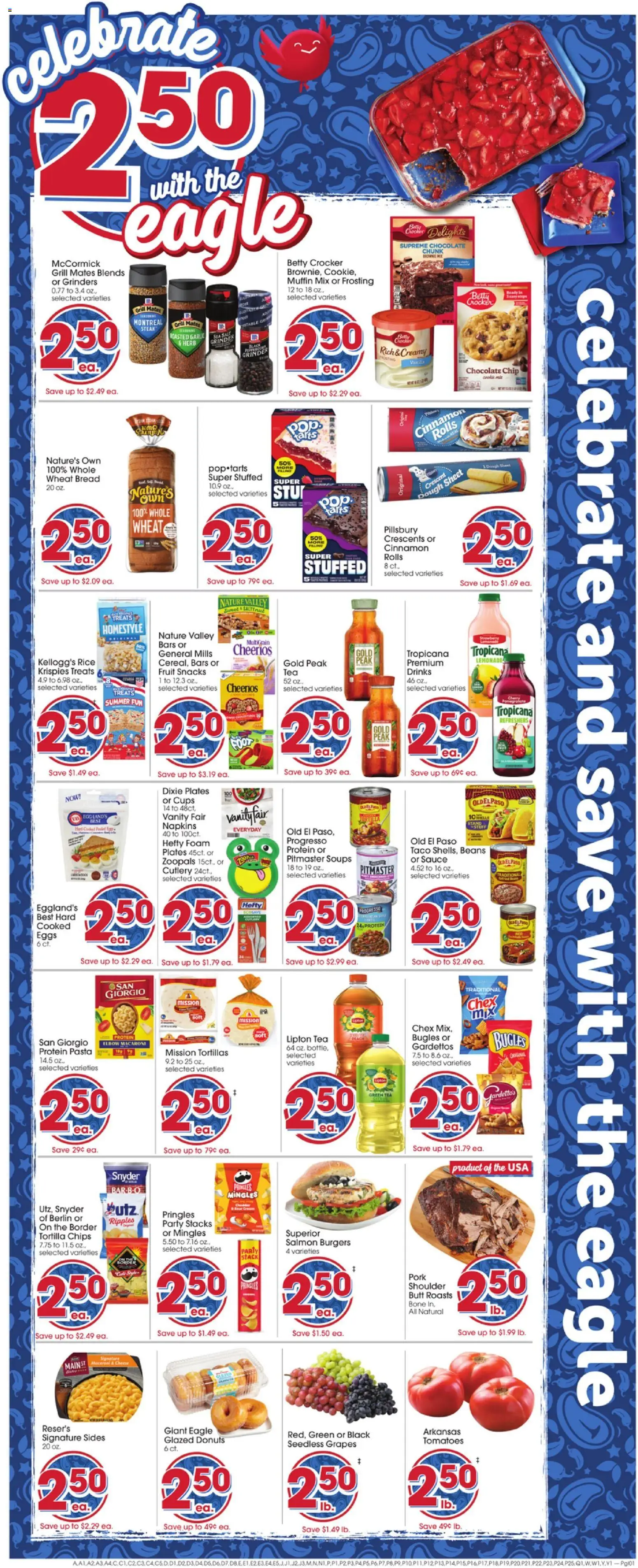 Giant Eagle Weekly Ad - valid from 06/25/2026 | Page: 7 | Products: Bread, Tomatoes, Tea, Salt