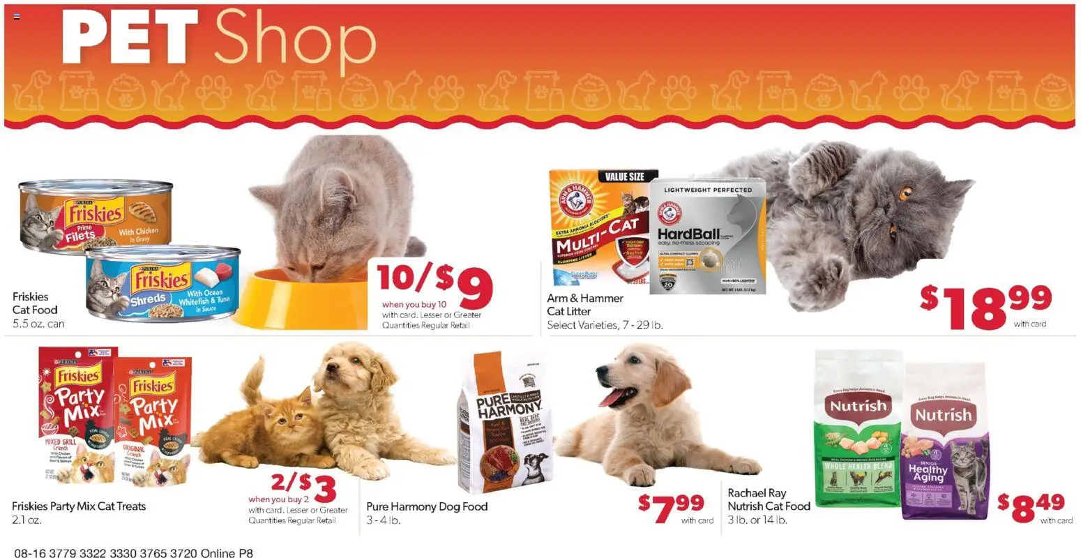 Family Fare Weekly Ad - IA - valid from 08/16/2026 | Page: 13 | Products: Dog Food, Cat Food, Beef, Tuna