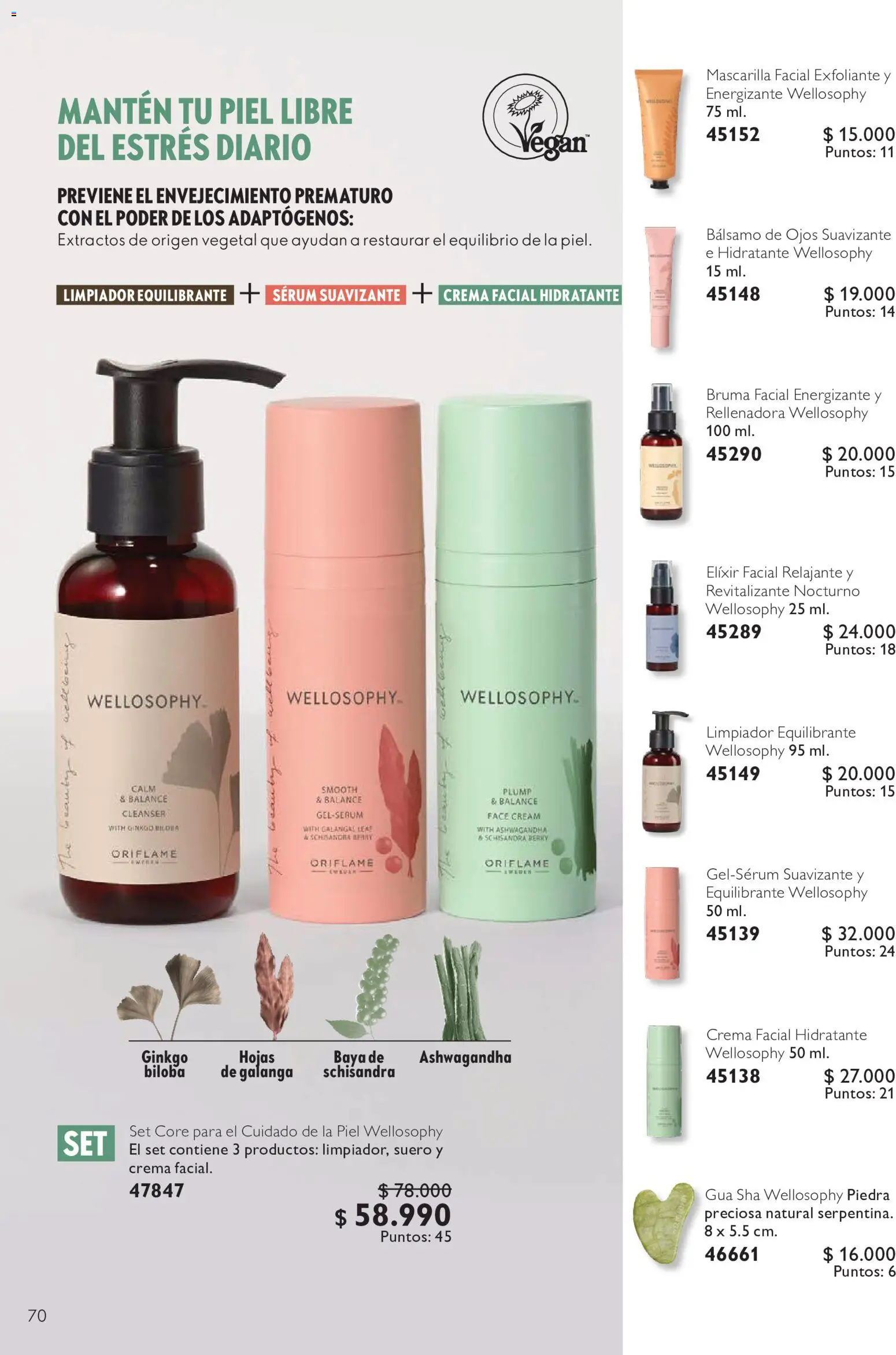 Oriflame Ofertas │ válido desde el 10.07.2026 | Página: 70 | Productos: Bruma facial, Bálsamo, Mascarilla, Crema