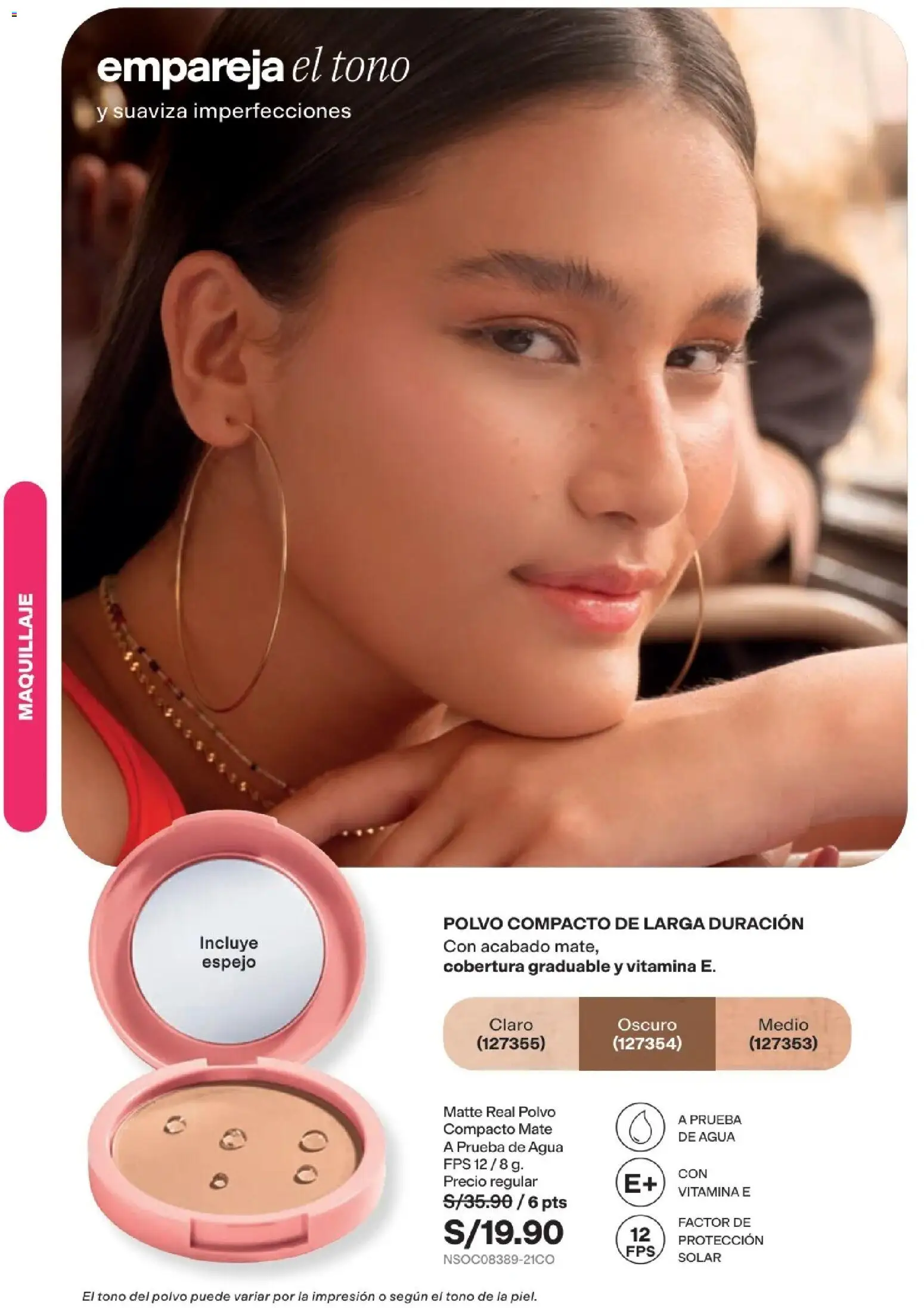 Catálogo Avon válido desde 22/07/2026 | Página: 59 | Productos: Espejo, Maquillaje, Polvo