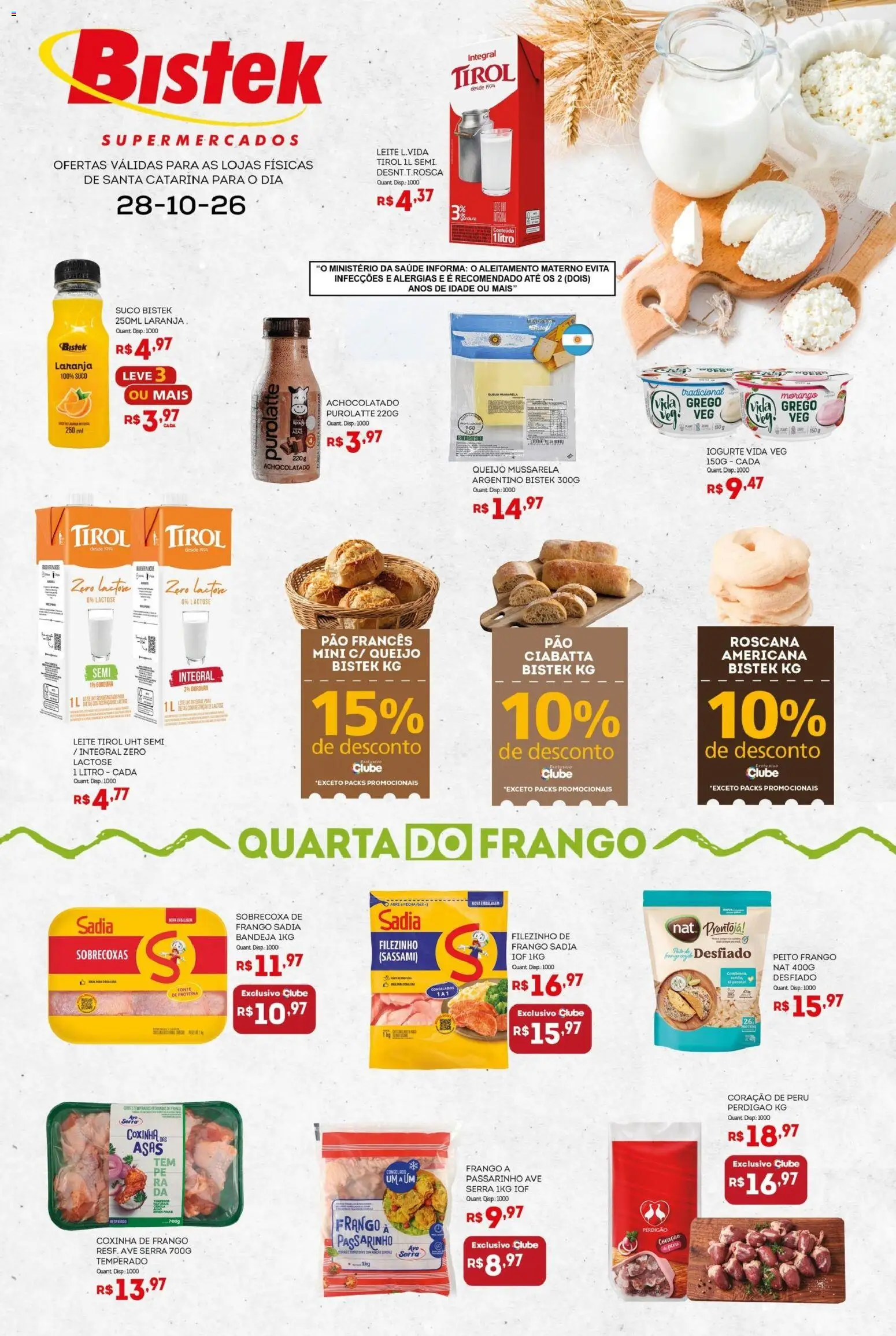 Bistek Supermercados Folheto - válido de 28/10/2026 | Página: 1