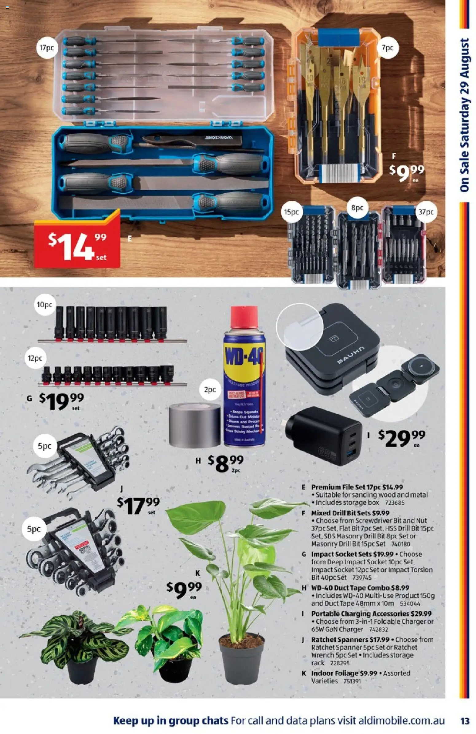 Aldi catalogue - valid from 23/08/2026 | Page: 13 | Products: Box, Charger, Plant, Storage box