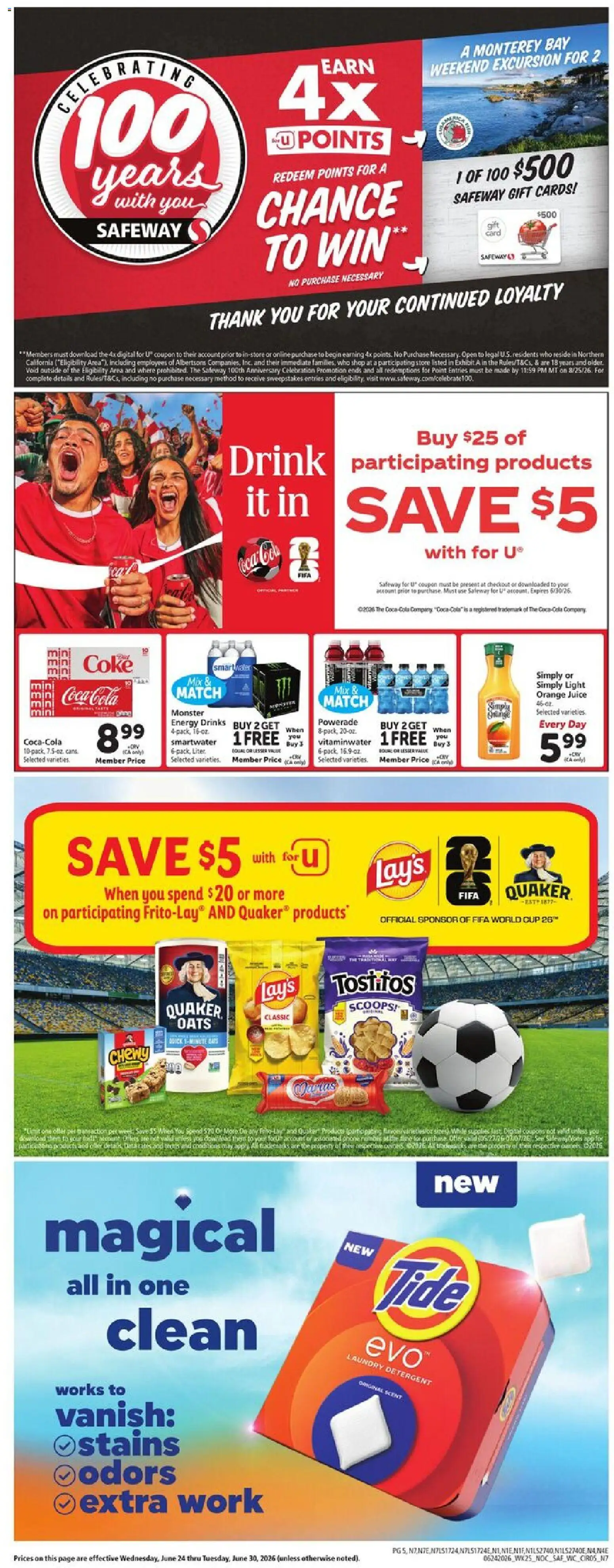 Safeway Weekly Ad - valid from 06/24/2026 | Page: 7 | Products: Juice, Detergent
