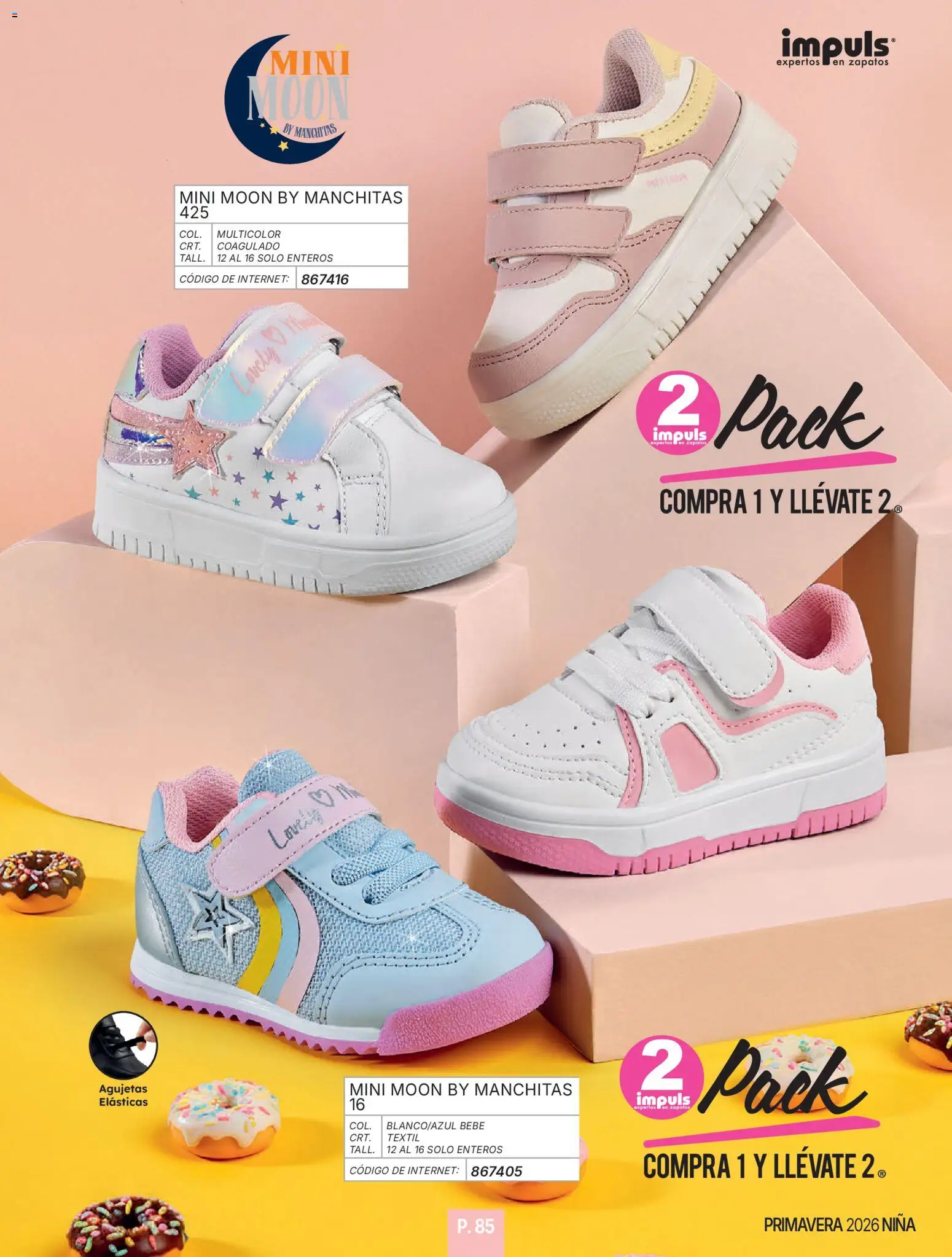 Nuevas ofertas de Impuls válidas en toda la República Mexicana desde el 01/01/2026. ¡Encuentra las mejores ofertas en Impuls catálogo Niña! | Página: 87 | Productos: Zapatos
