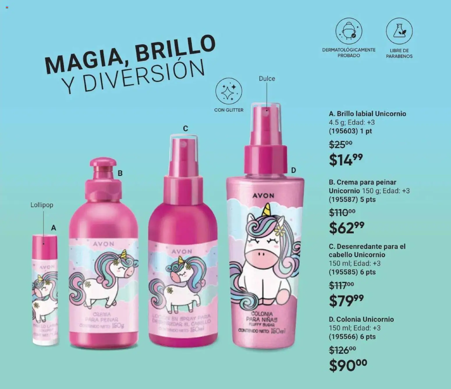 Nuevas ofertas de AVON válidas en toda la República Mexicana desde el 11/09/2026. ¡Encuentra las mejores ofertas en AVON Casa & Estilo 14 2026! | Página: 153 | Productos: Crema, Brillo, Glitter, Dulce