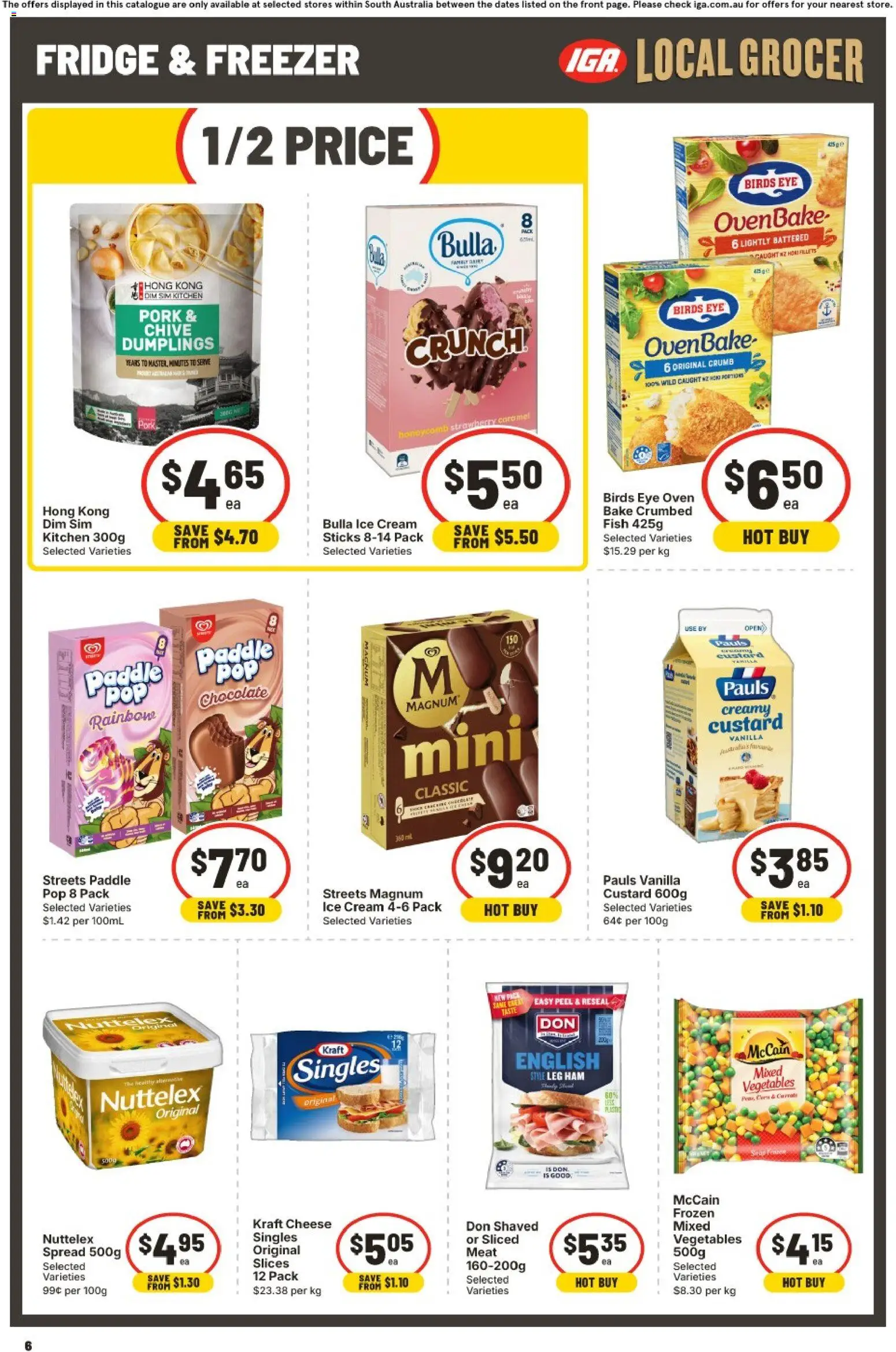 IGA catalogue - valid from 30/09/2026 | Page: 6 | Products: Chocolate, Ham, Peel, Spread