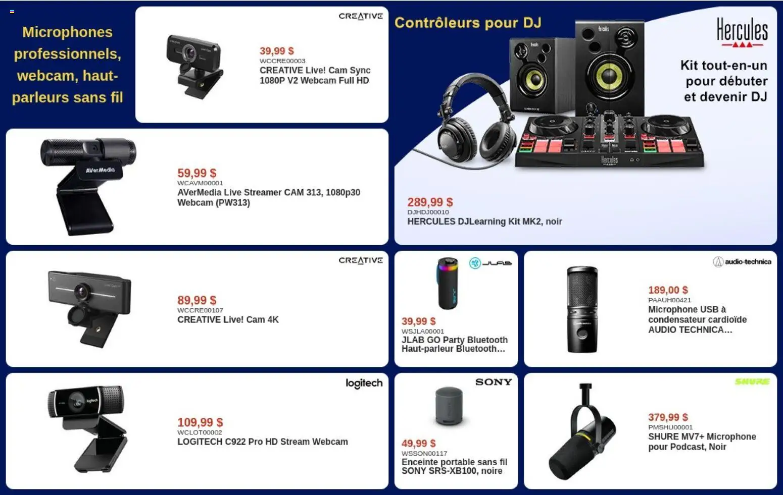 Canada Computers flyer valid from Jul 24, 2026 | Page: 10 | Products: Audio, Microphone