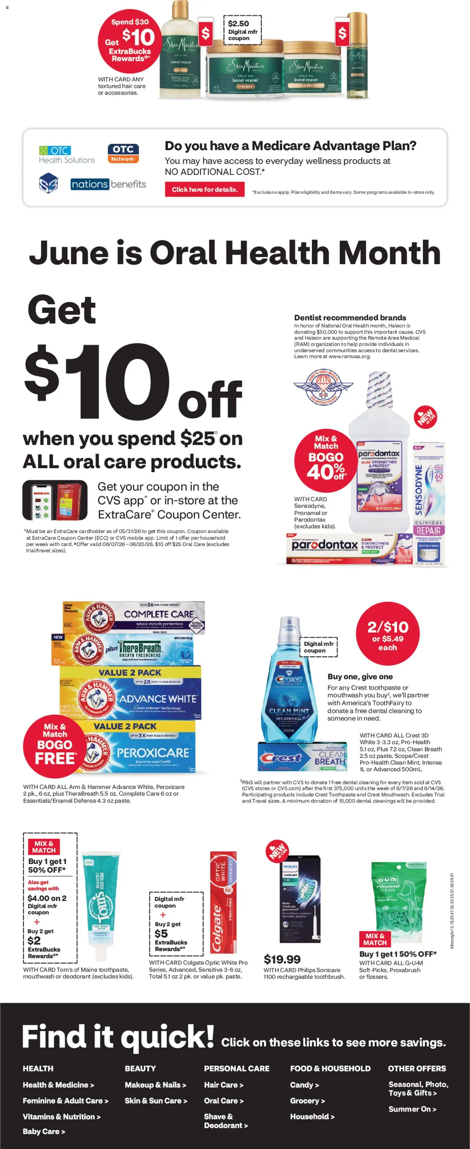 CVS Pharmacy Weekly Ad - ME - valid from 07.06.2026 | Page: 7 | Products: Hammer, Conditioner, Deodorant, Mouthwash