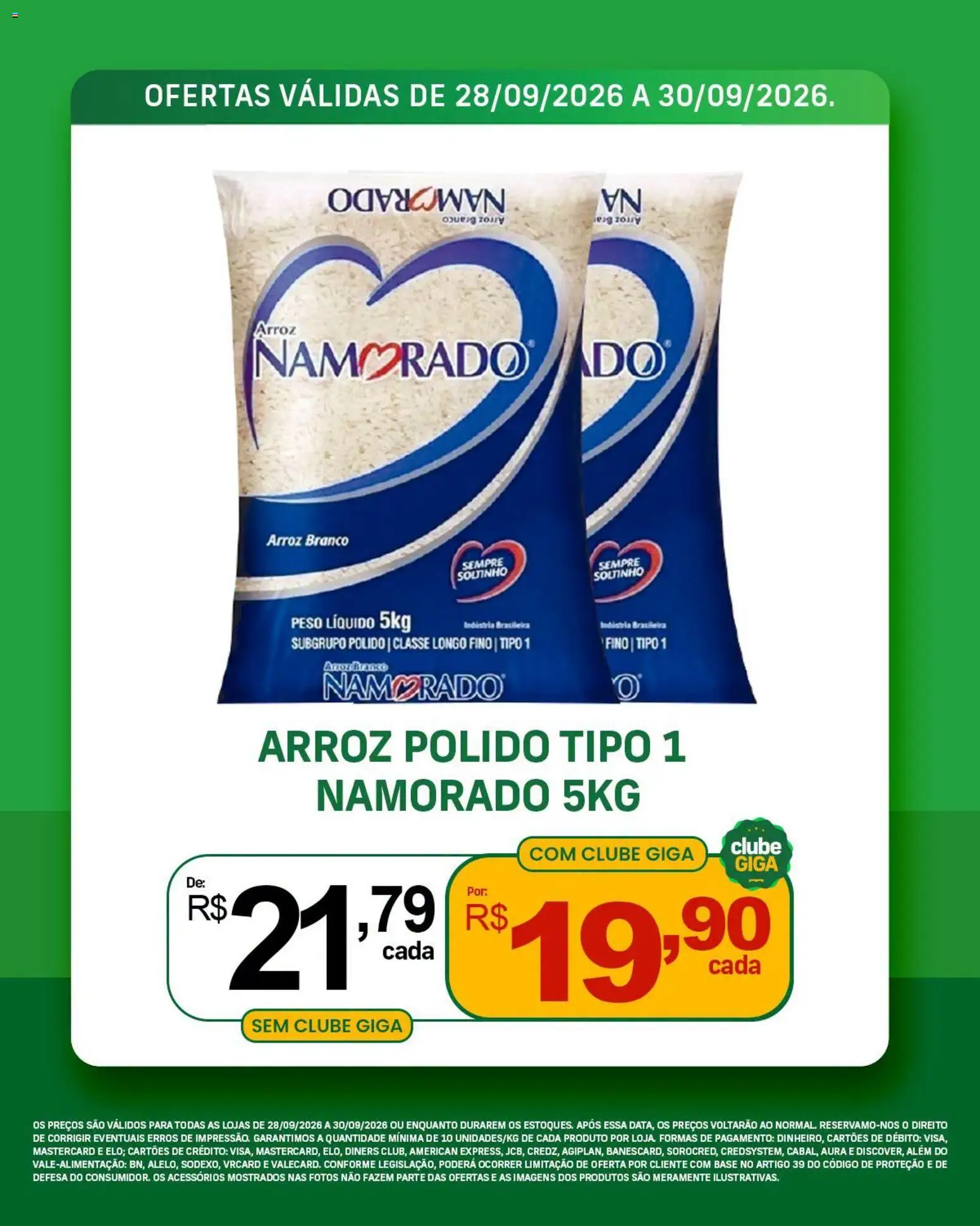 GIGA Atacado Folheto - válido de 28/09/2026 | Página: 3 | Produtos: Arroz, Base, Rádio