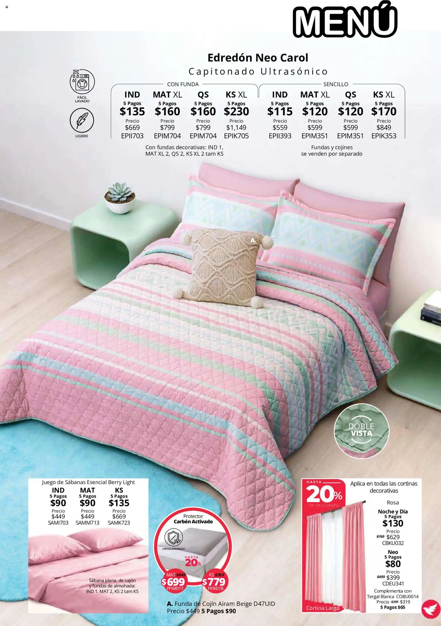 Nuevas ofertas de Colchas Concord válidas en toda la República Mexicana desde el 15/10/2026. ¡Encuentra las mejores ofertas en Colchas Concord catálogo! | Página: 73