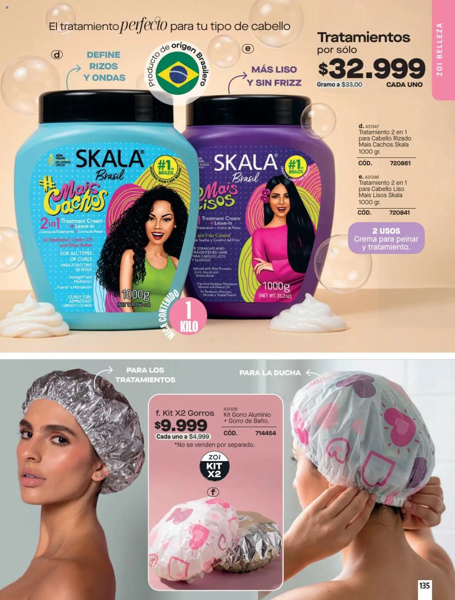 Carmel revista - valida desde el 11/08/2026 | Página: 135 | Productos: Crema, Ducha, Aceite