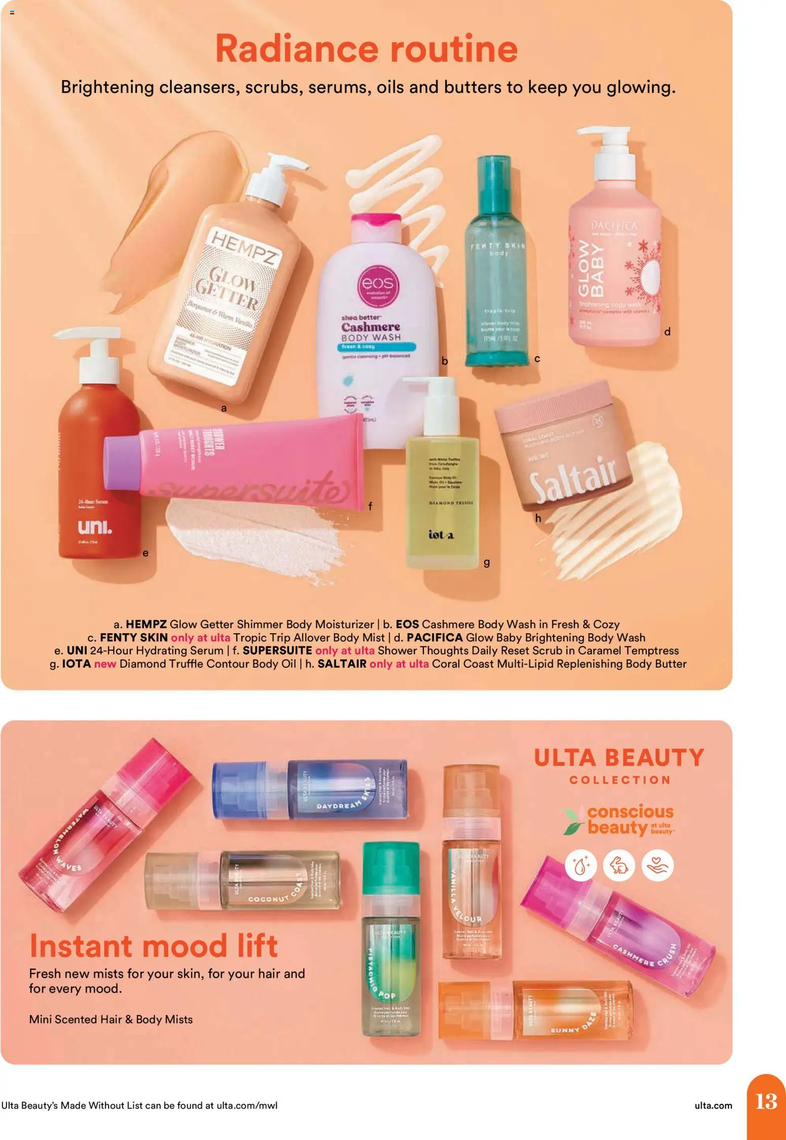 Ulta Beauty Weekly Ad - valid from 17.05.2026 | Page: 13 | Products: Shower, Butter, Oil, Body Wash