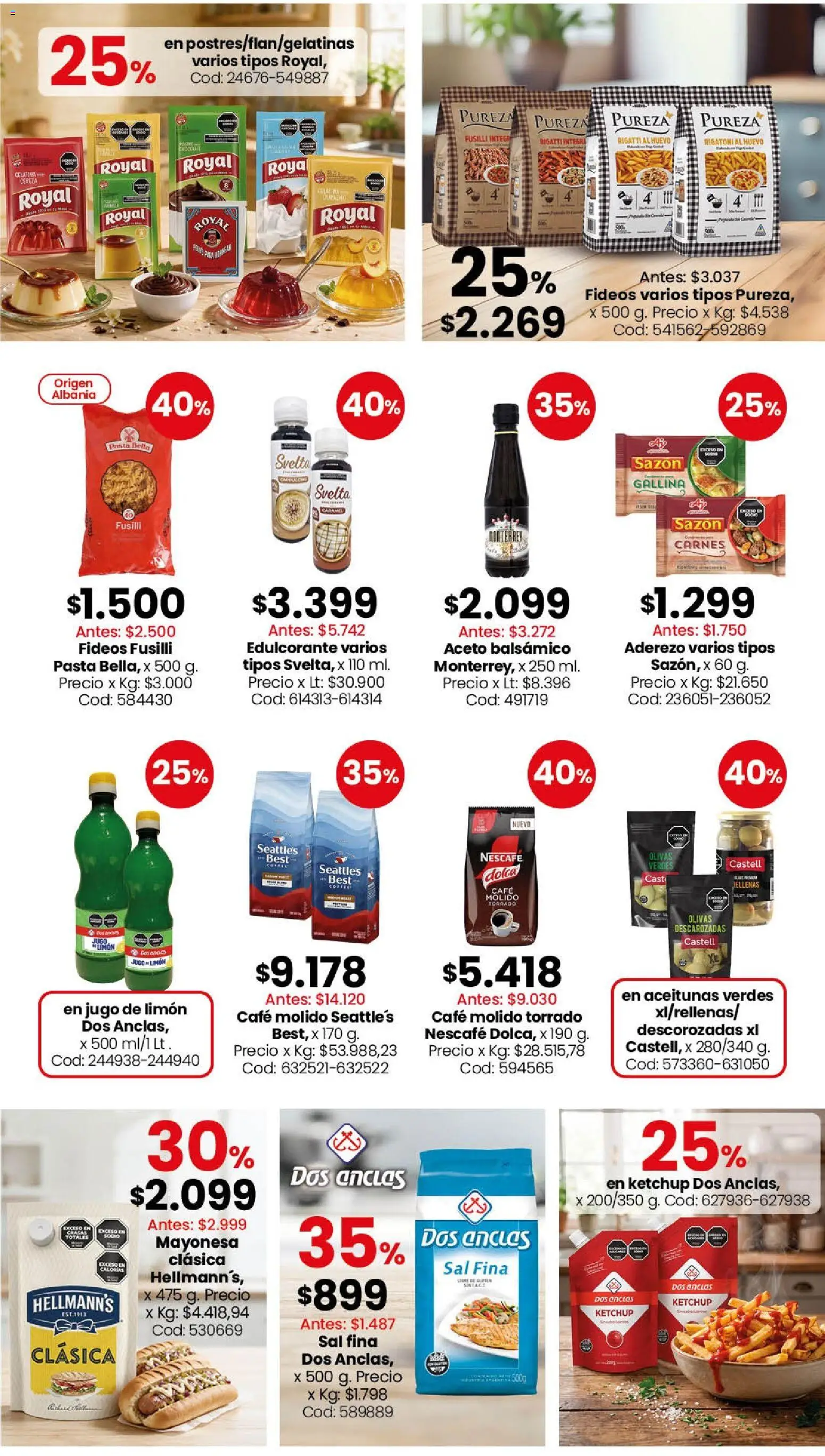 Coto - Almacén y bebidas │ válido desde el 17/08/2026 | Página: 2 | Productos: Jugo de limón, Aderezo, Aceto, Huevo