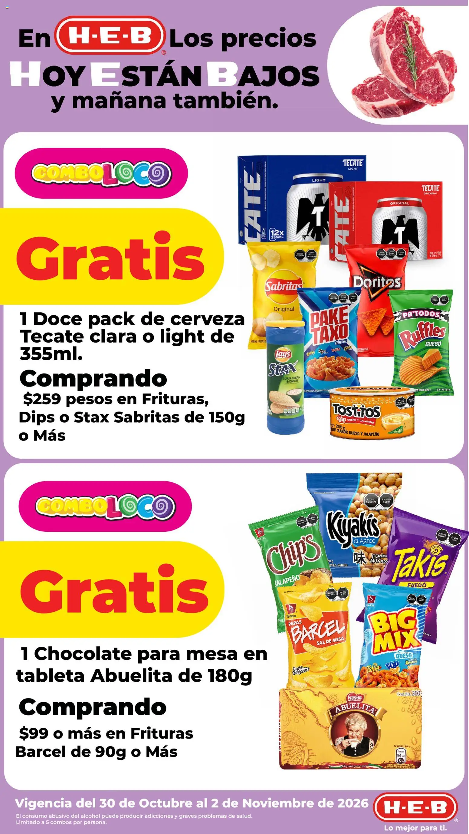 Nuevas ofertas de H-E-B válidas en toda la República Mexicana desde el 30/10/2026. ¡Encuentra las mejores ofertas en H-E-B folleto! | Página: 4