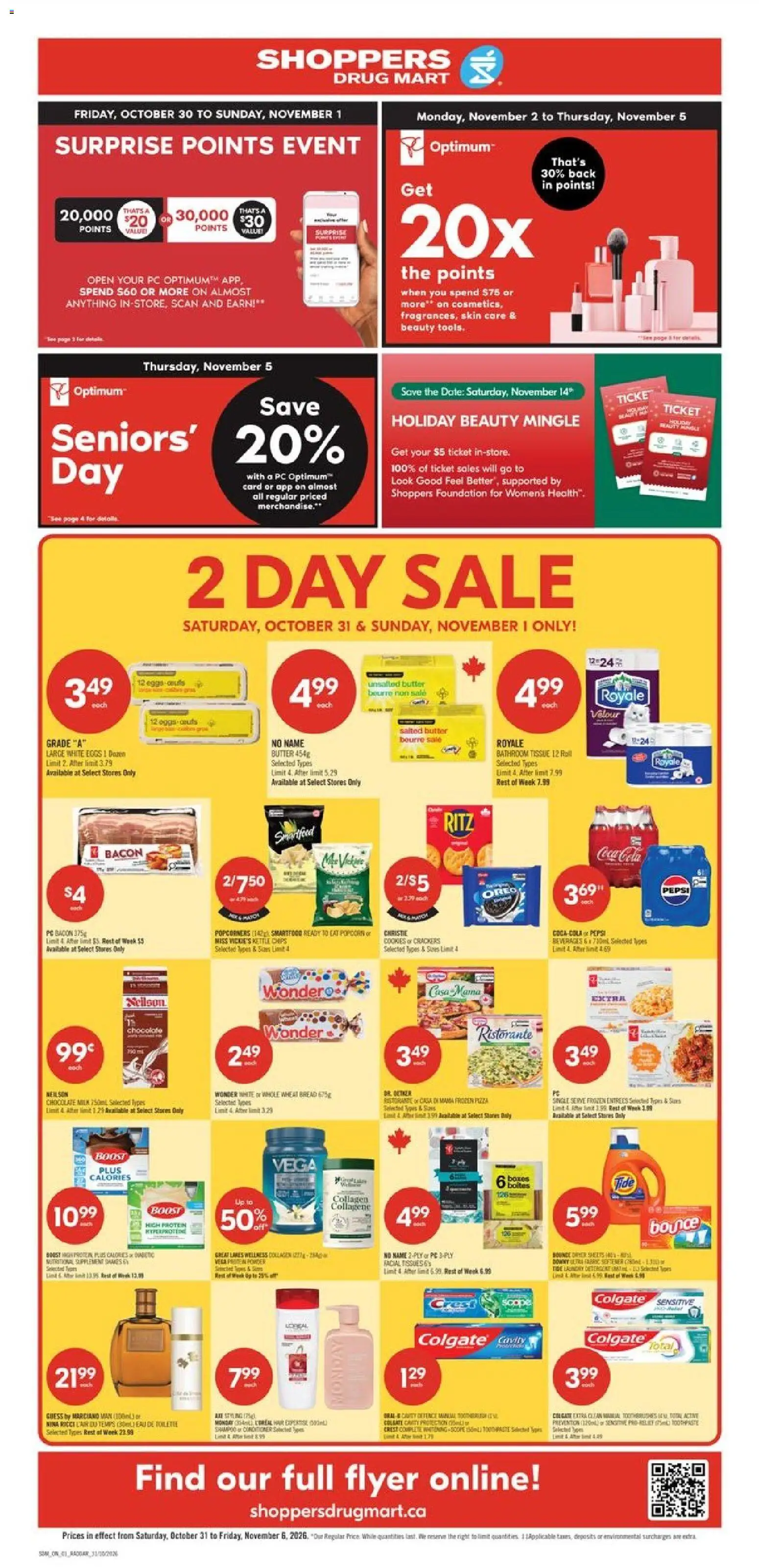 Shoppers flyer valid from Oct 31, 2026 | Page: 1
