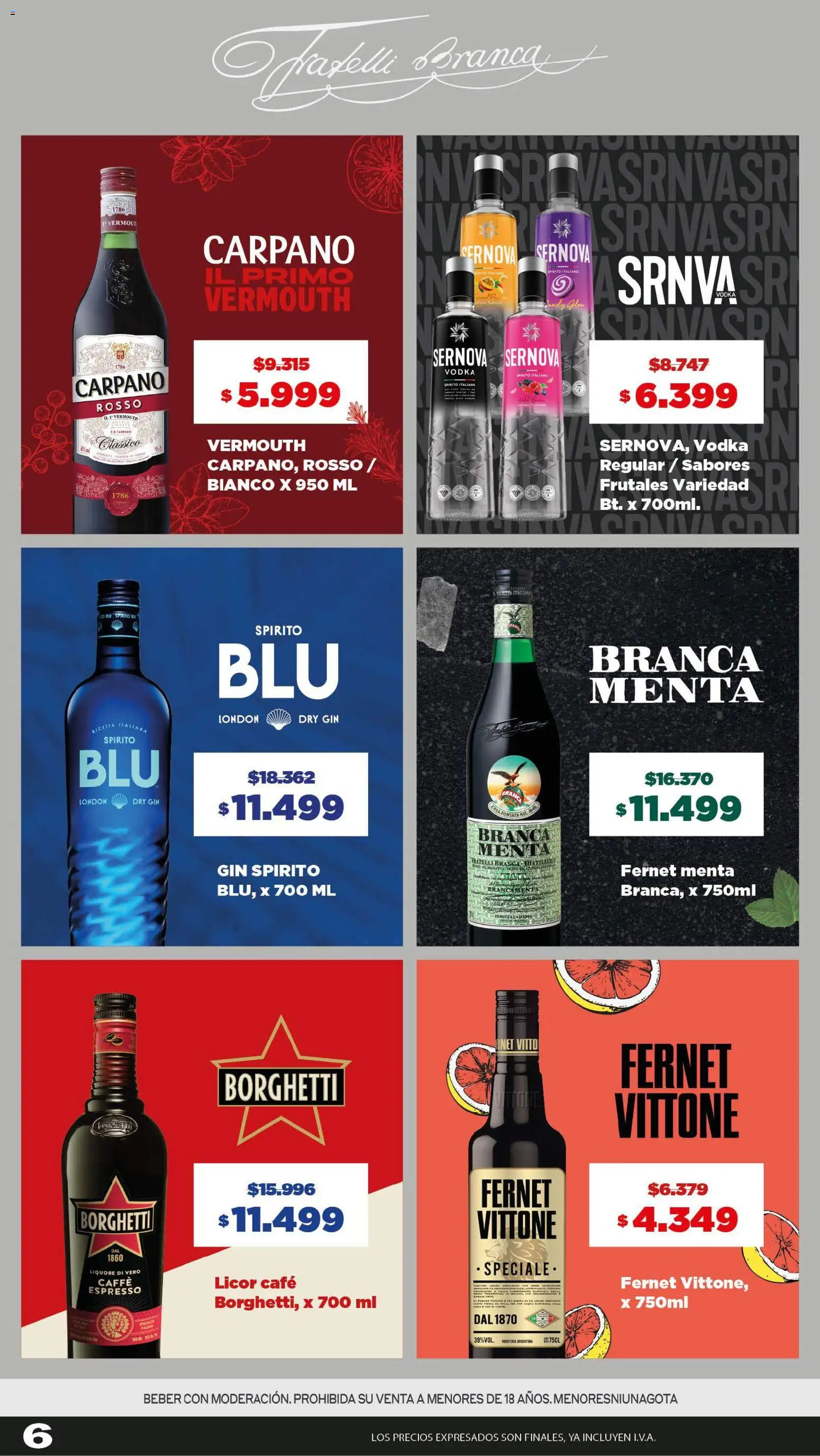 Makro Ofertas Volvete a Ilusionar │ válido desde el 21.05.2026 | Página: 6 | Productos: Vodka, Gin, Fernet, Café