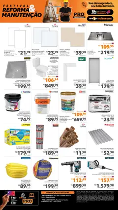 Telhanorte ofertas Pro - Pré-Visualização do folheto da loja Telhanorte, válido de 30/07/2026 | Página: 2 | Produtos: Fita, Pia, Martelete, Balde