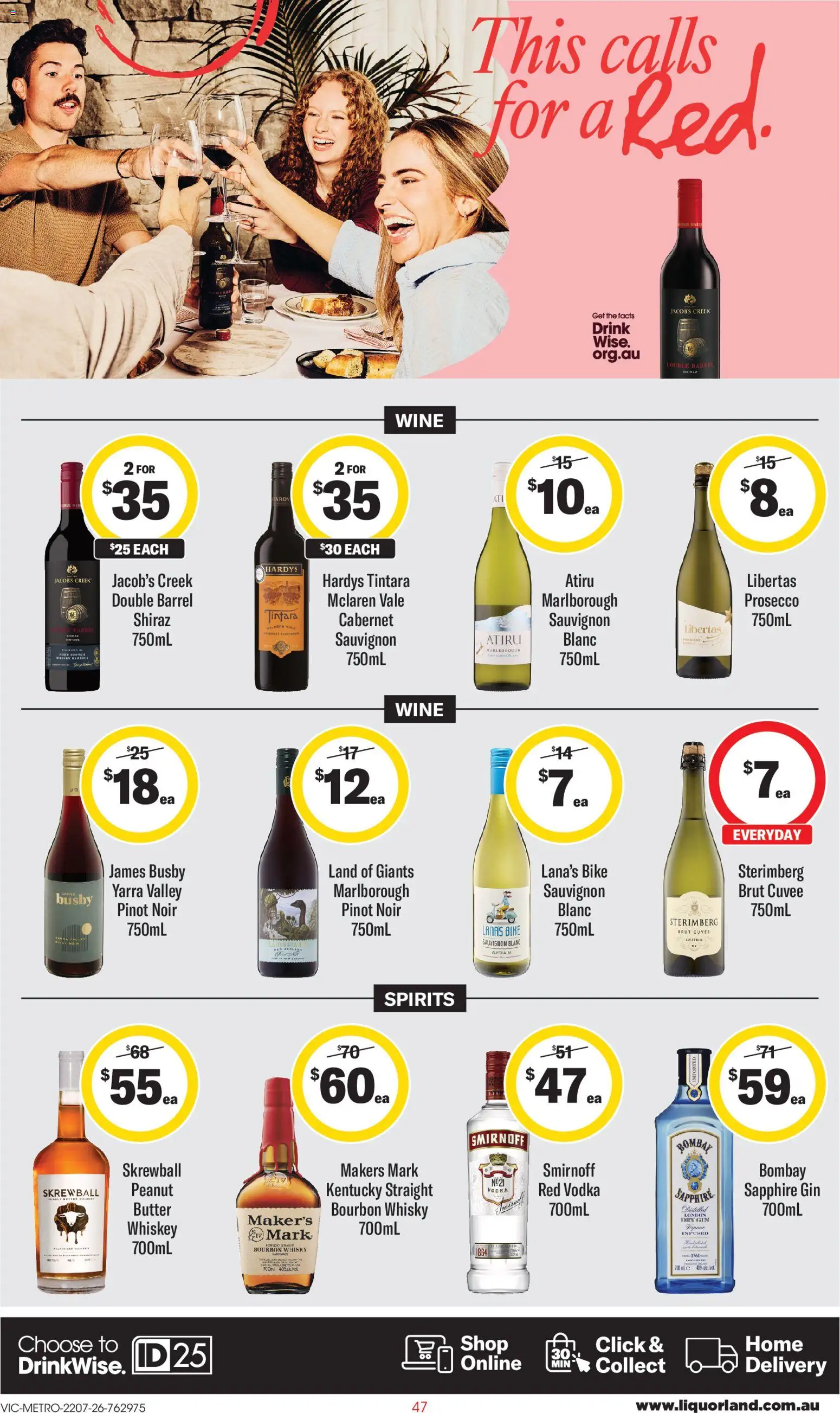 Liquorland catalogue - valid from 22/07/2026 | Page: 2 | Products: Butter, Wine, Vodka, Whiskey