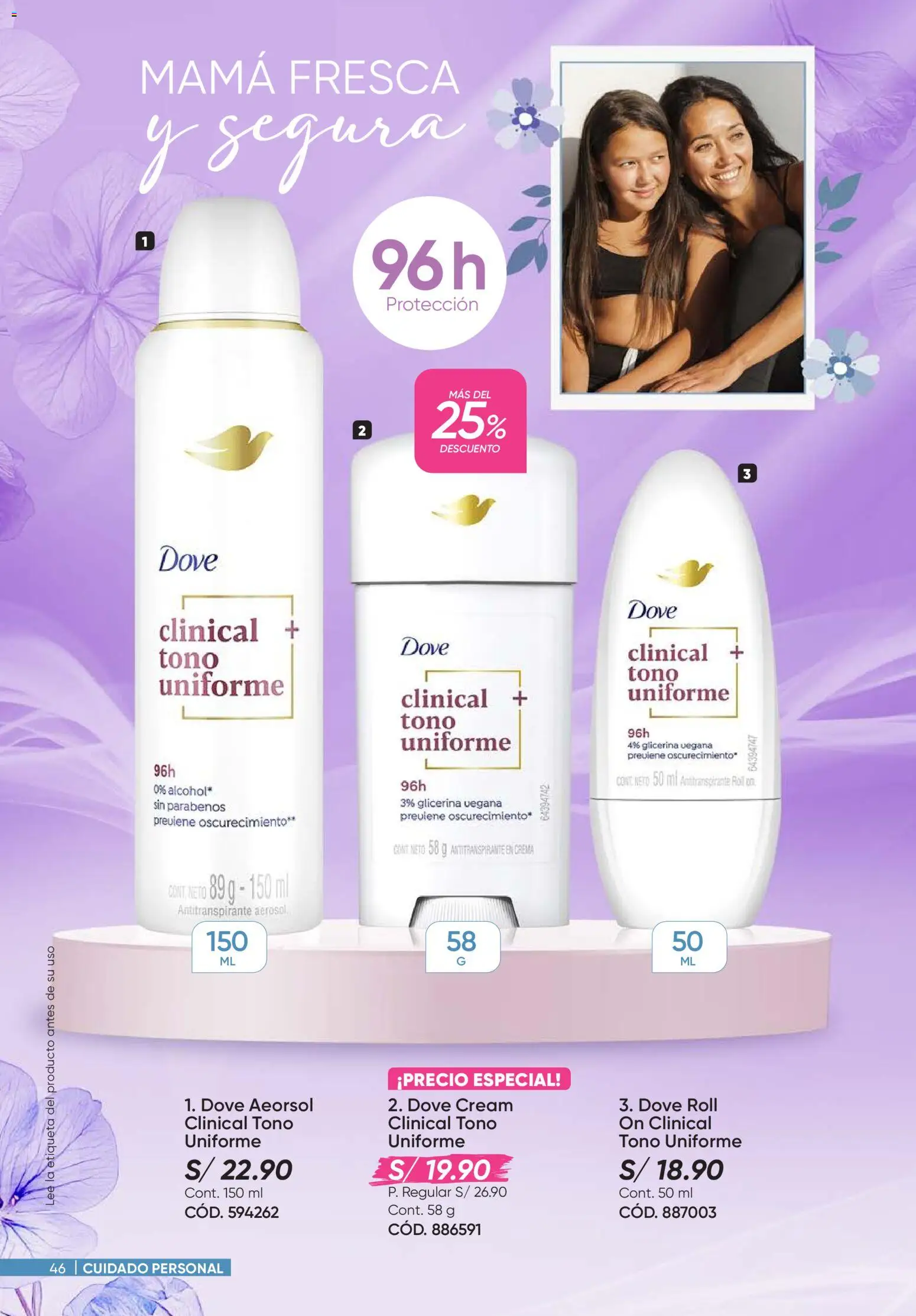 Catálogo Azzorti válido desde 14.04.2026 | Página: 46 | Productos: Antitranspirante, Crema