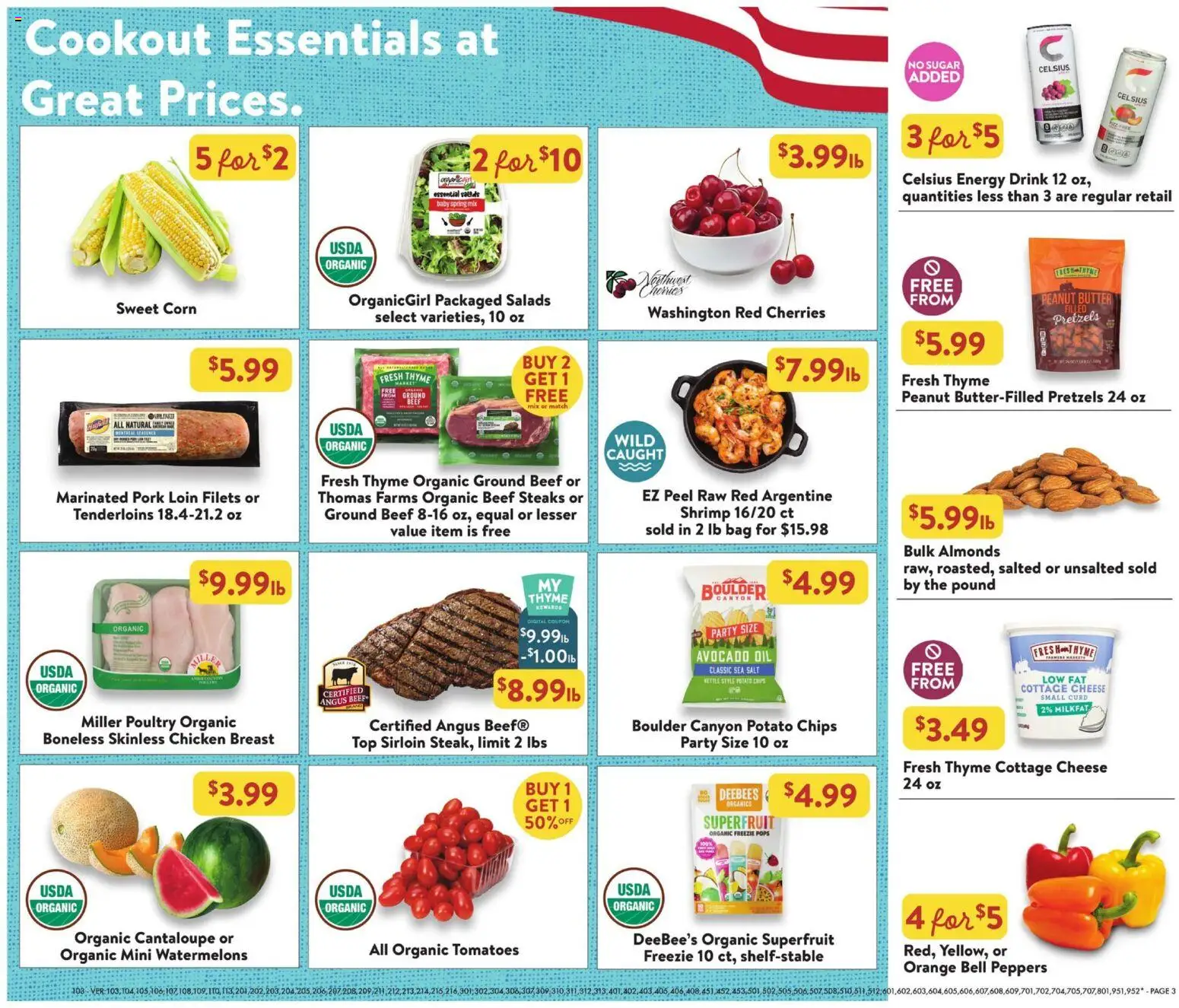 Fresh Thyme Weekly Ad - valid from 07/22/2026 | Page: 6 | Products: Oil, Pork, Chips, Sugar