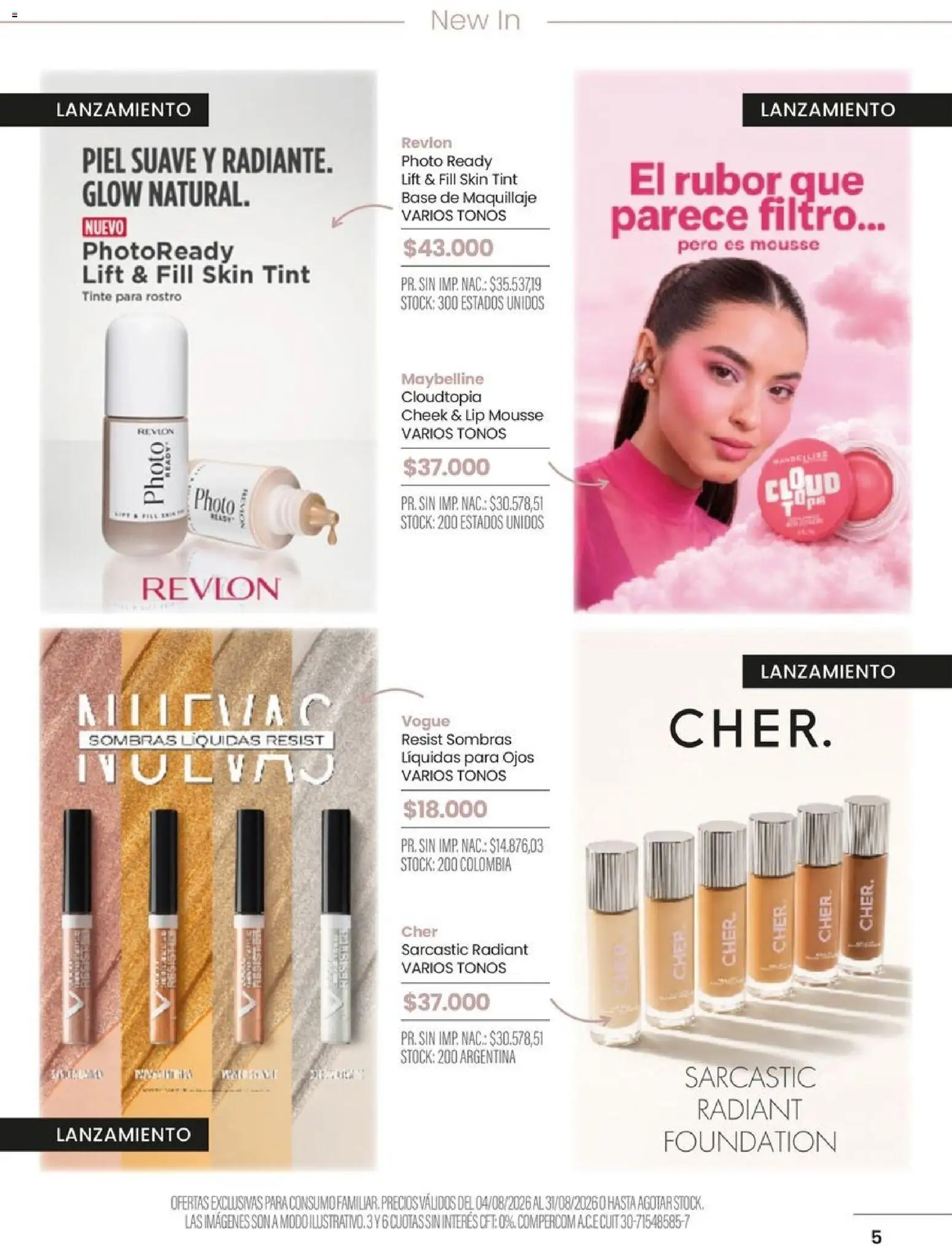 Pigmento catálogo │ válido desde el 04/08/2026 | Página: 5 | Productos: Base de maquillaje, Maquillaje, Rubor, Mousse