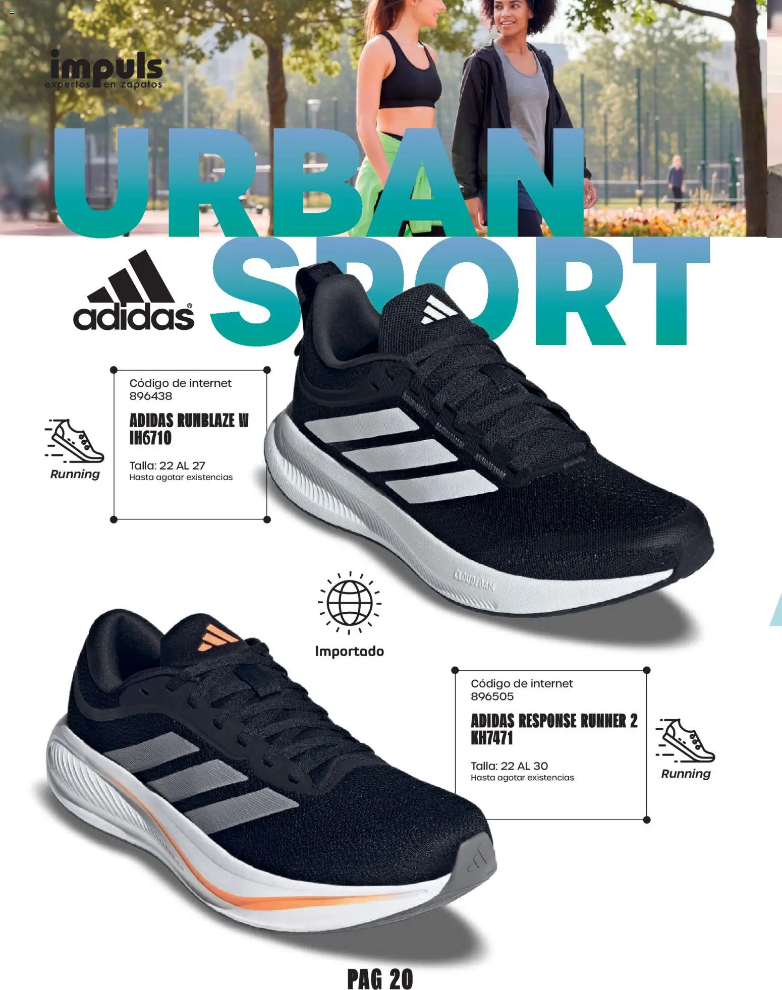 Nuevas ofertas de Impuls válidas en toda la República Mexicana desde el 01/09/2026. ¡Encuentra las mejores ofertas en Impuls catálogo Urban Sport! | Página: 22 | Productos: Zapatos