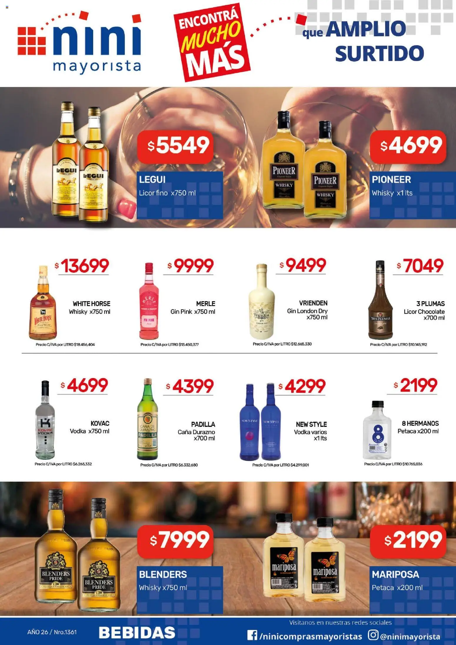 NINI Mayorista ofertas │ válido desde el 25.05.2026 | Página: 19 | Productos: Vodka, Durazno, Gin, Chocolate