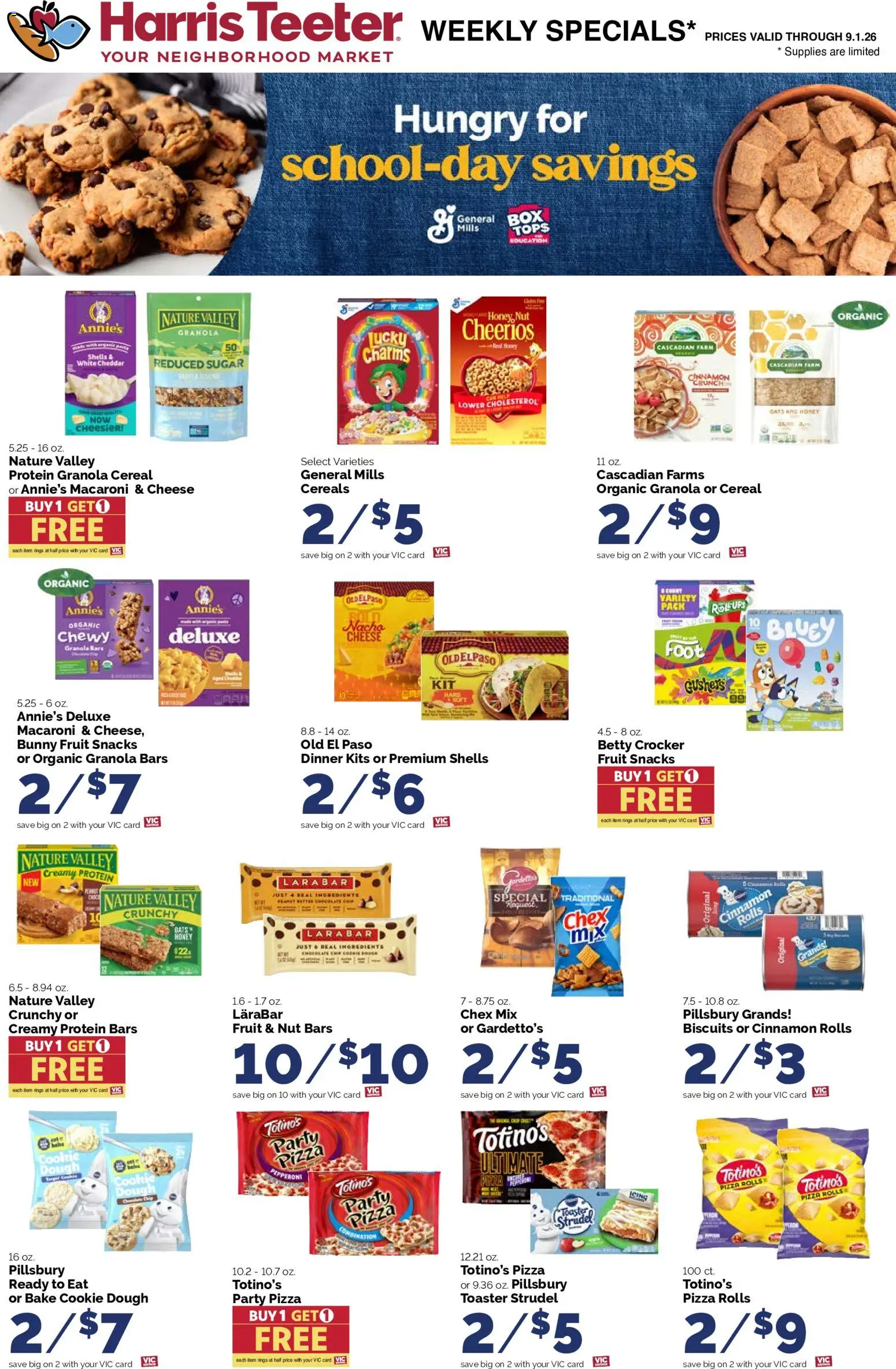 Harris Teeter Weekly Ad - valid from 08/26/2026 | Page: 12 | Products: Toaster, Cereals, Cereal, Dough