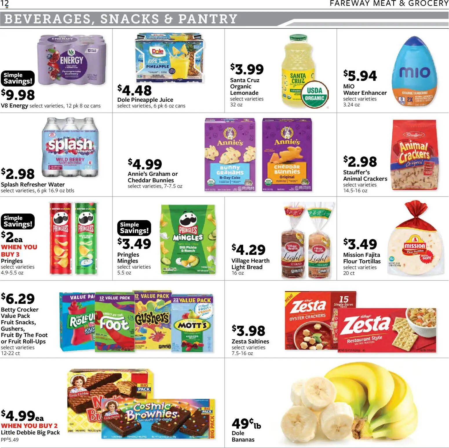 Fareway Weekly Ad - valid from 08/24/2026 | Page: 12 | Products: Bread, Fruit, Cake, Lemonade
