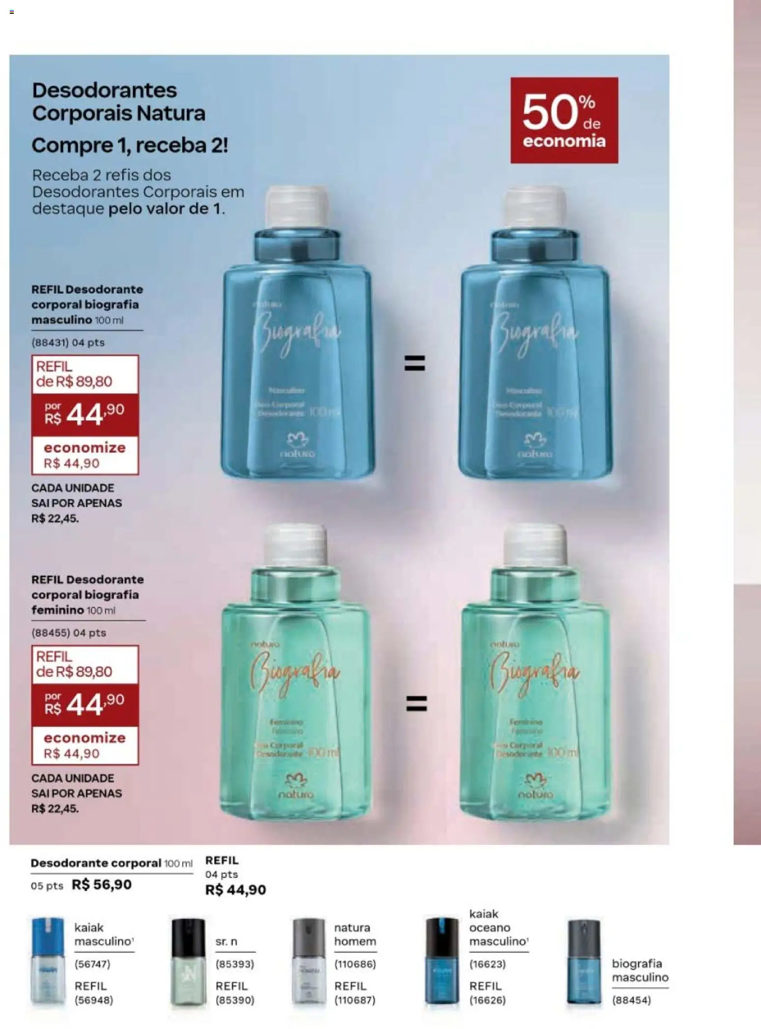 Natura Folheto - válido de 19/07/2026 | Página: 56 | Produtos: Desodorante