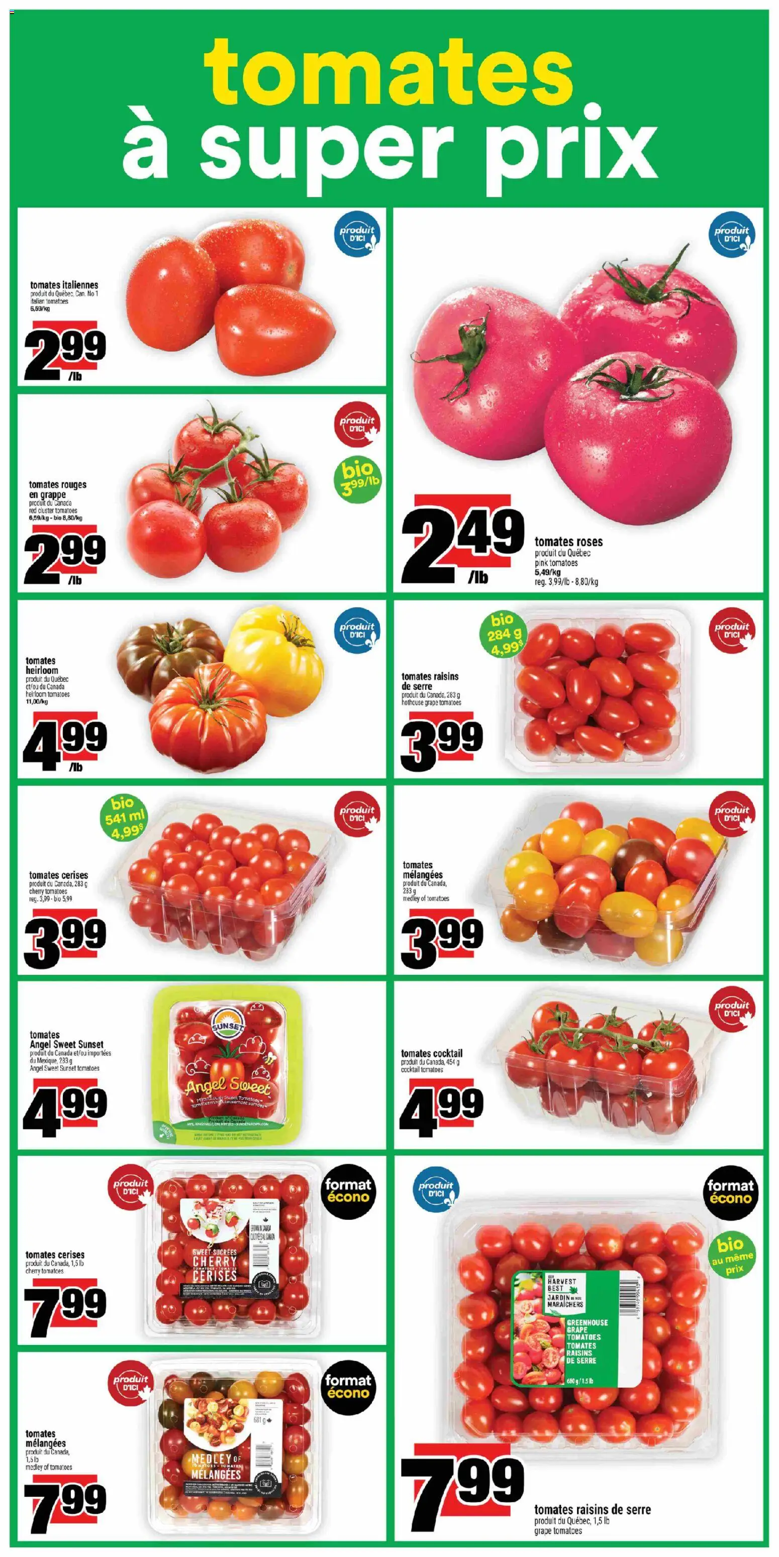 Super C flyer valid from Aug 6, 2026 | Page: 12 | Products: Tomatoes