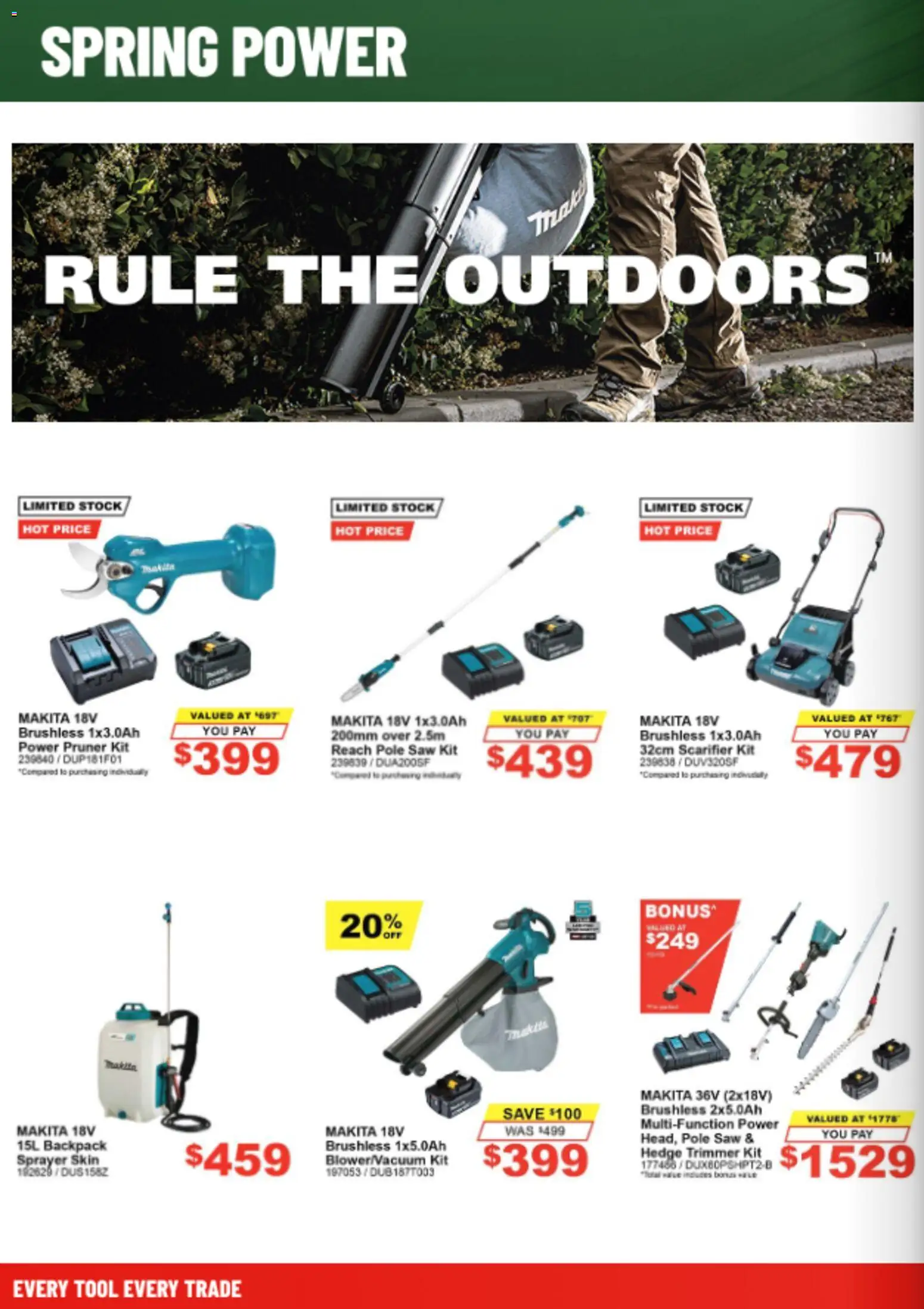 Total Tools catalogue - valid from 01/10/2026 | Page: 4 | Products: Saw, Backpack