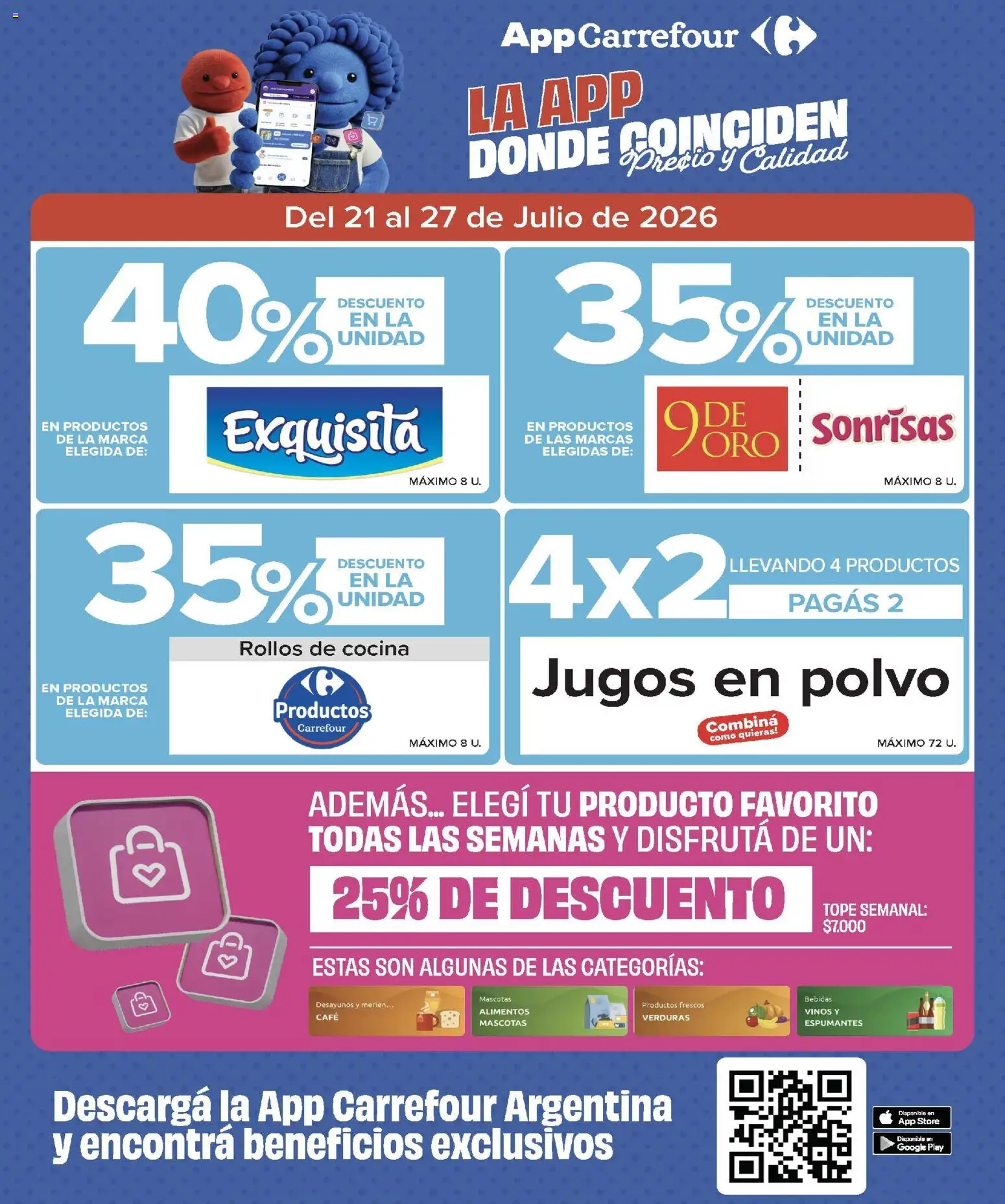 Carrefour Market catálogo │ válido desde el 21/07/2026 | Página: 2 | Productos: Cocina, Polvo, Café