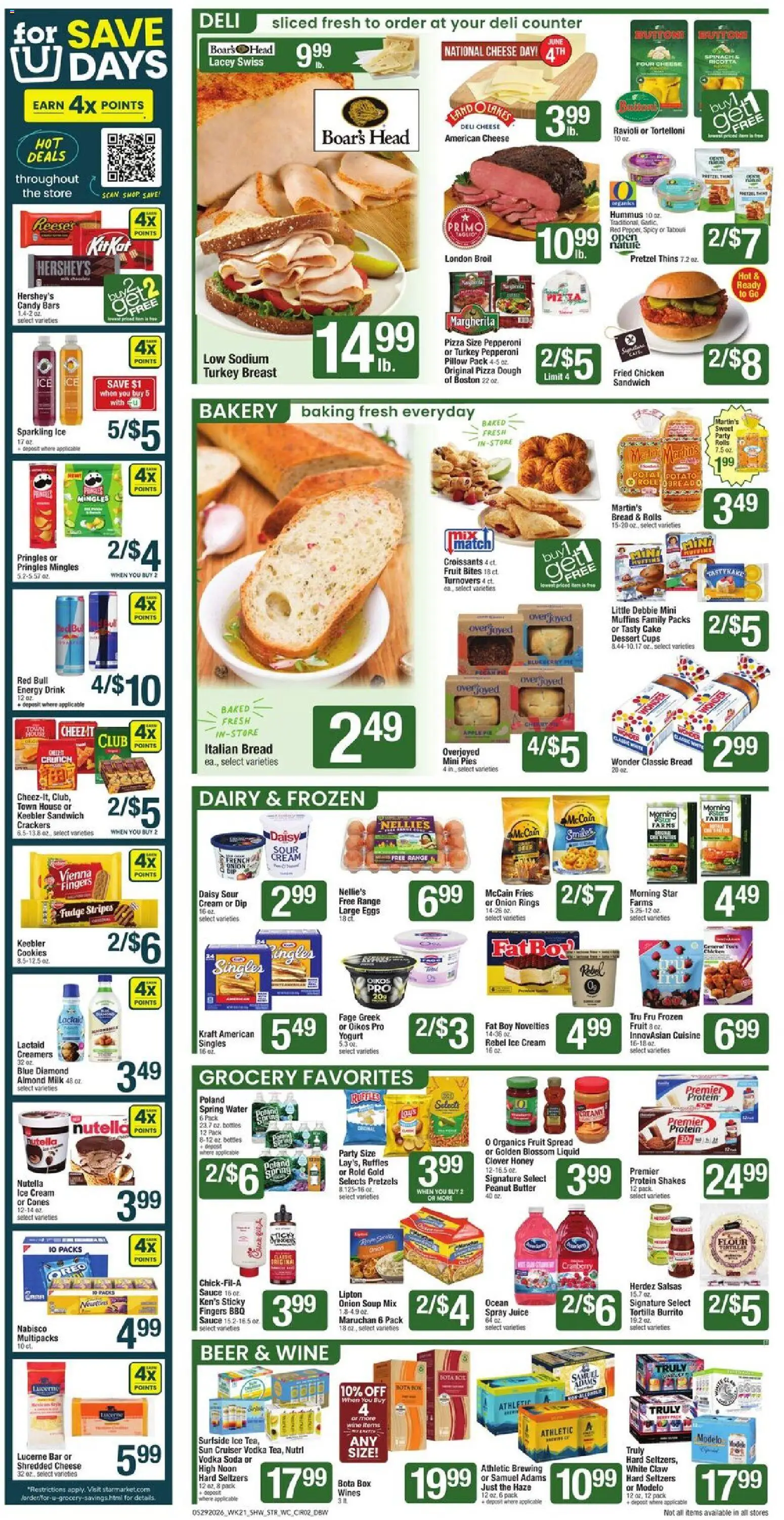 Star Market Weekly Ad - MA - valid from 29.05.2026 | Page: 2 | Products: Pillow, Butter, Tea, Cream