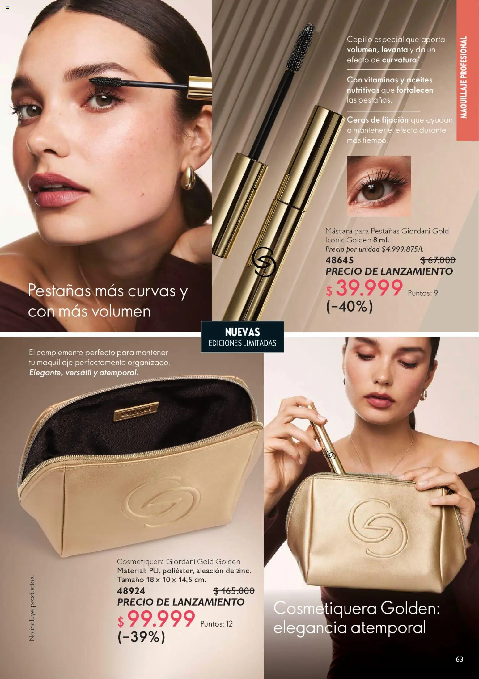 Oriflame revista - valida desde el 09.05.2026 | Página: 65 | Productos: Maquillaje, Cepillo, Máscara, Vitaminas